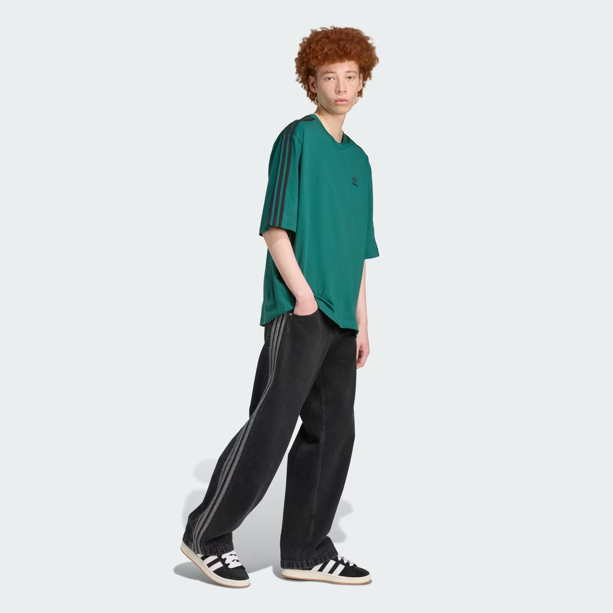 Adidas t-shirt verde oversize