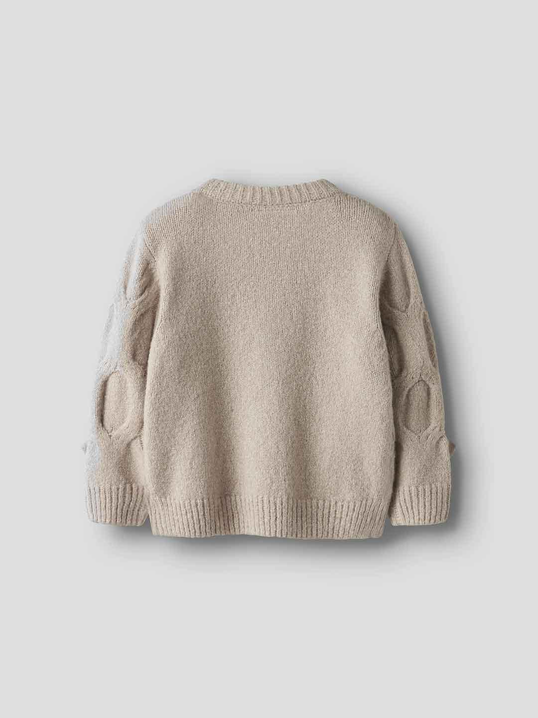 Name It maglione kids beige con fiocchi