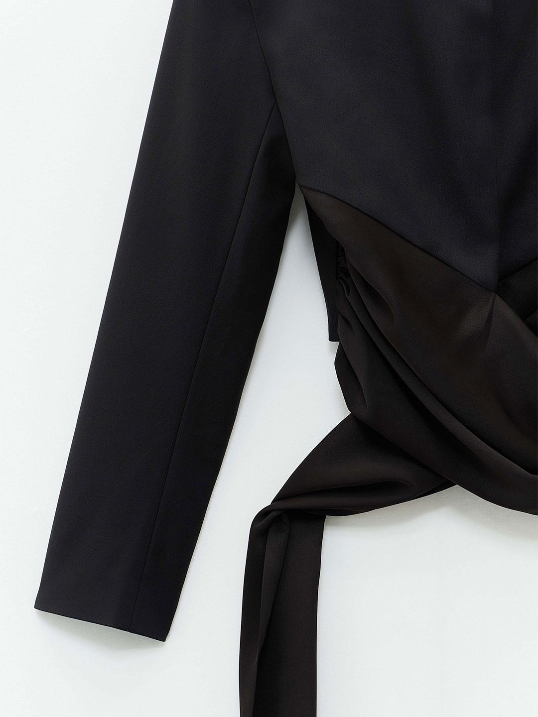 Eleh giacca nero crop