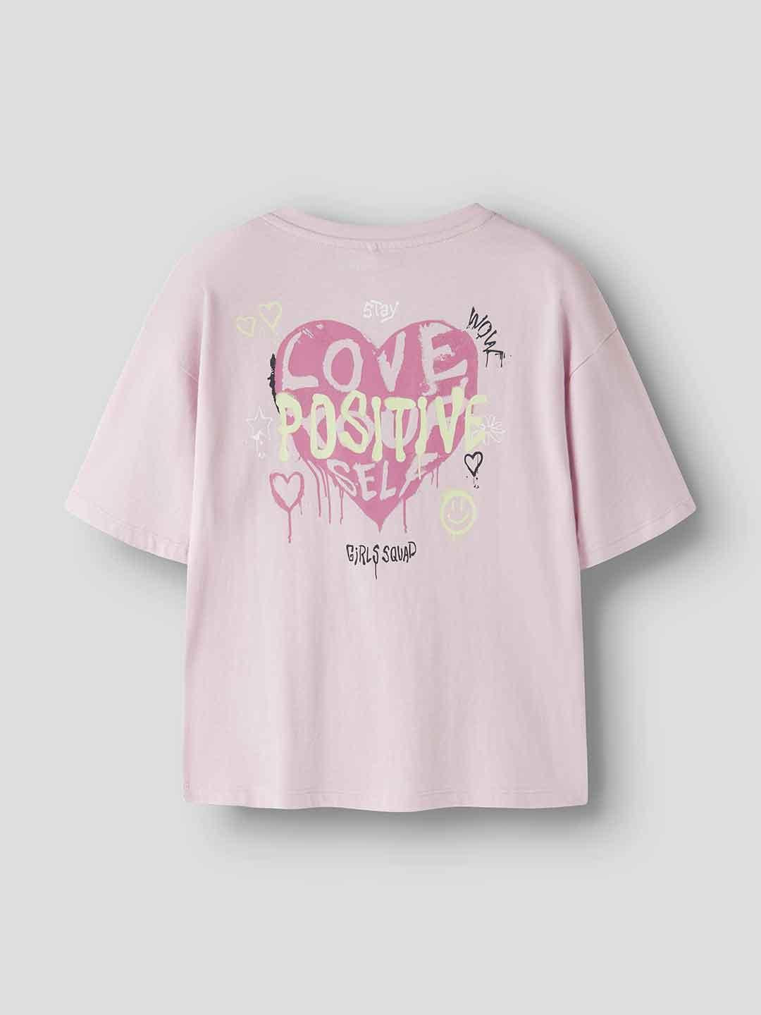Name It t-shirt kids rosa Never ending fun