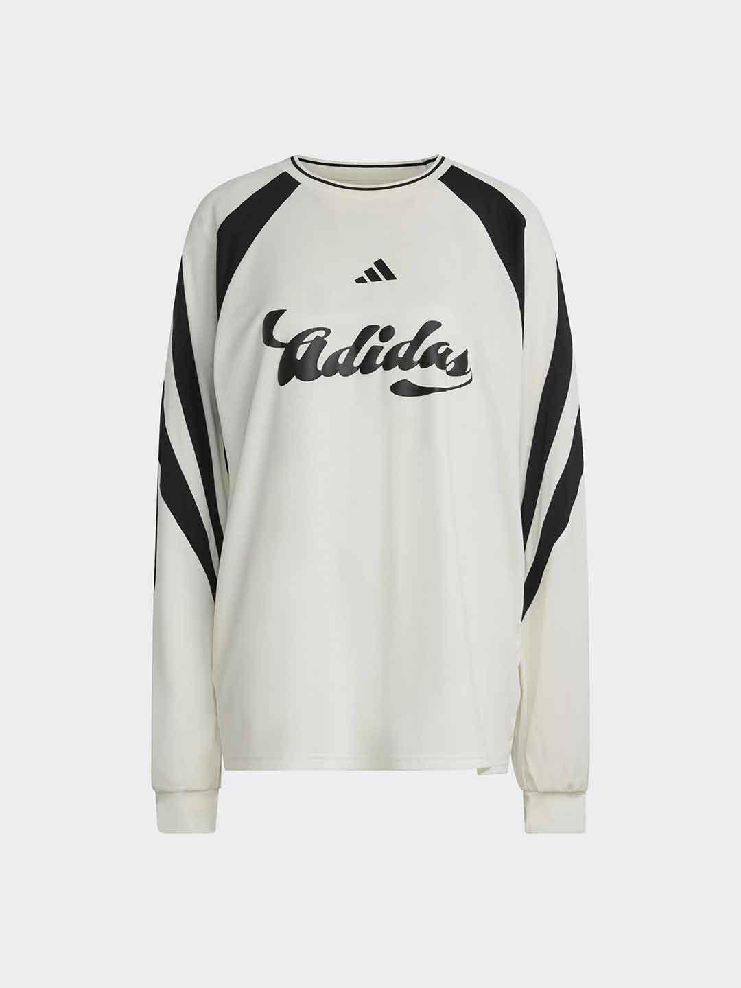 Adidas t-shirt panna manica lunga