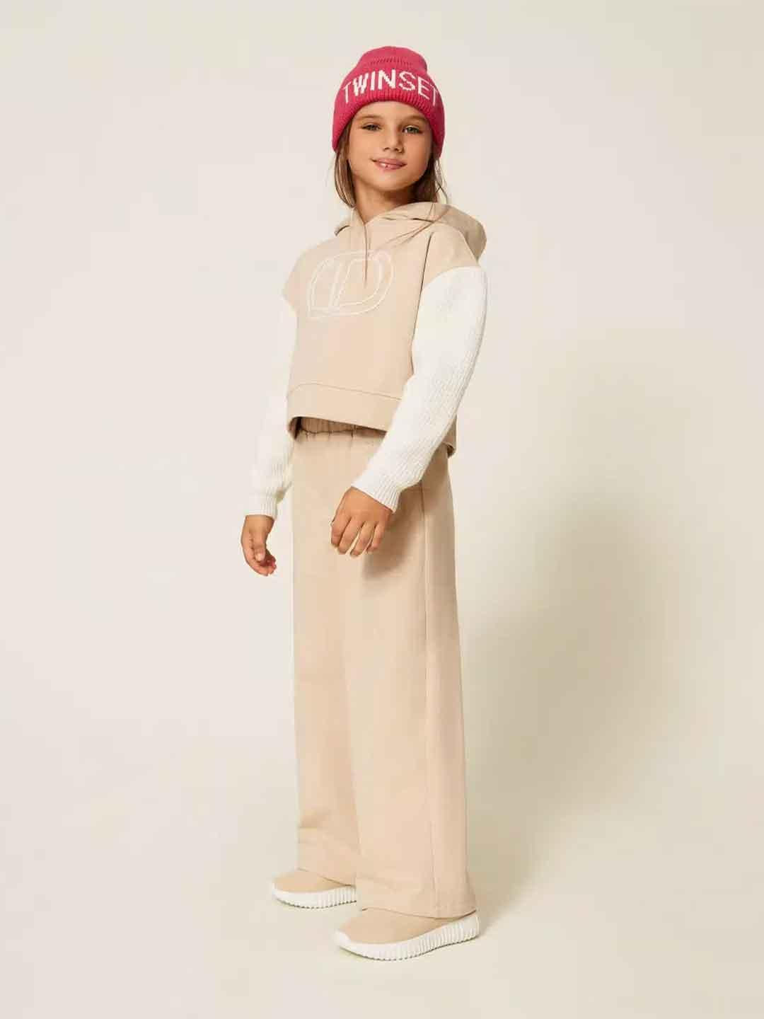 Twinset pantalone kids beige