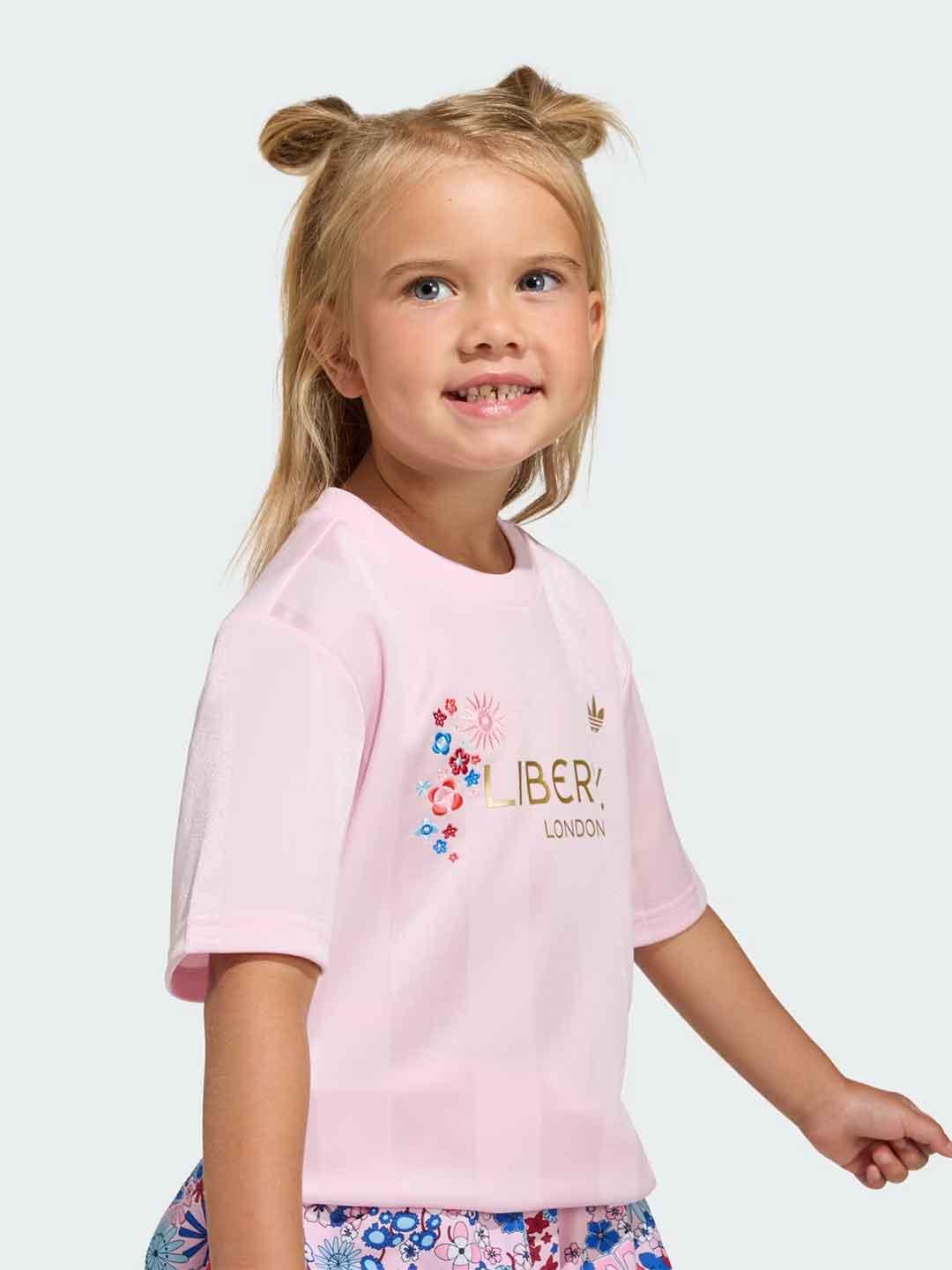 Adidas X Liberty London coordinato kids rosa<BR/>