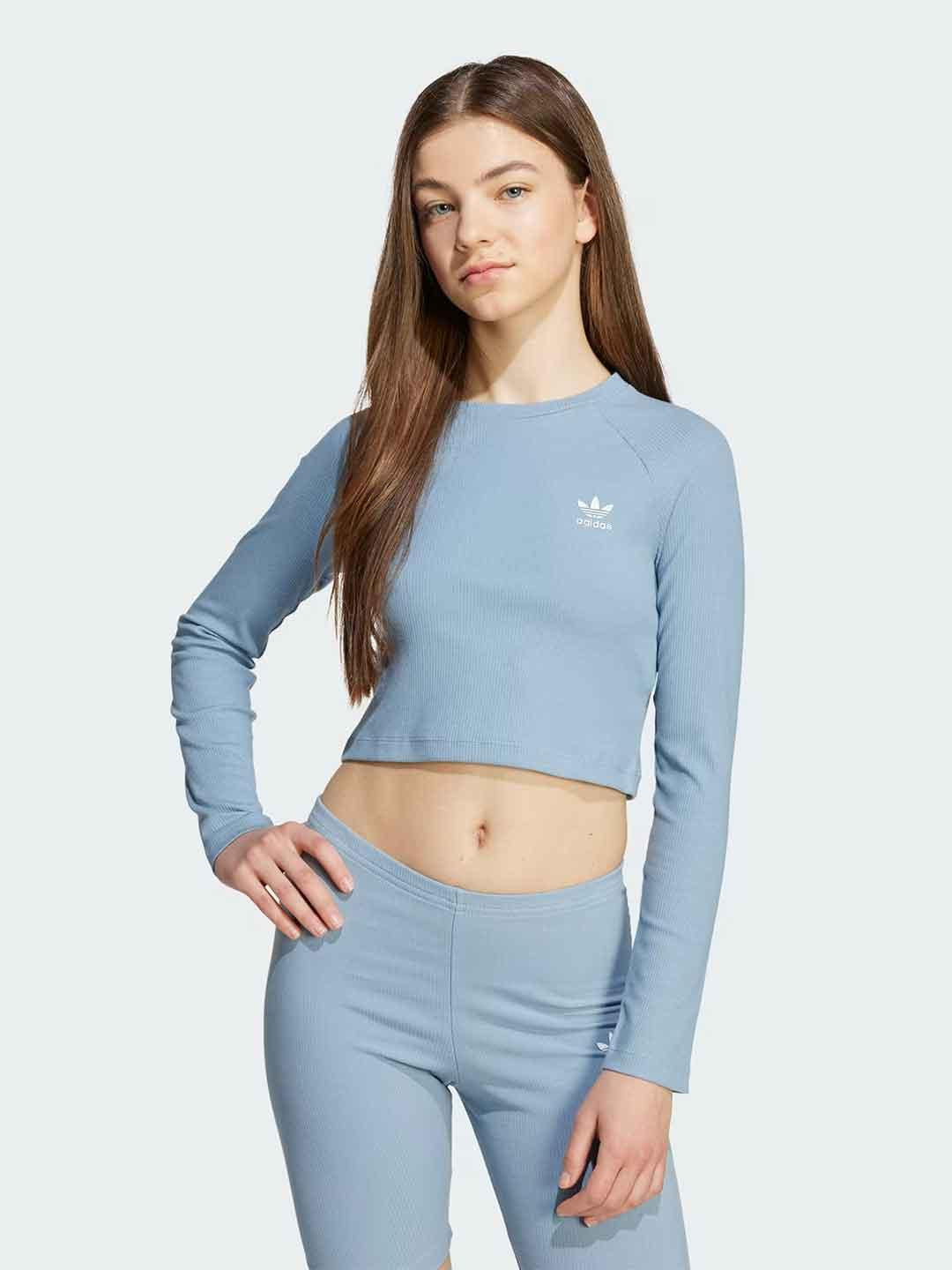 Adidas t-shirt kids celeste