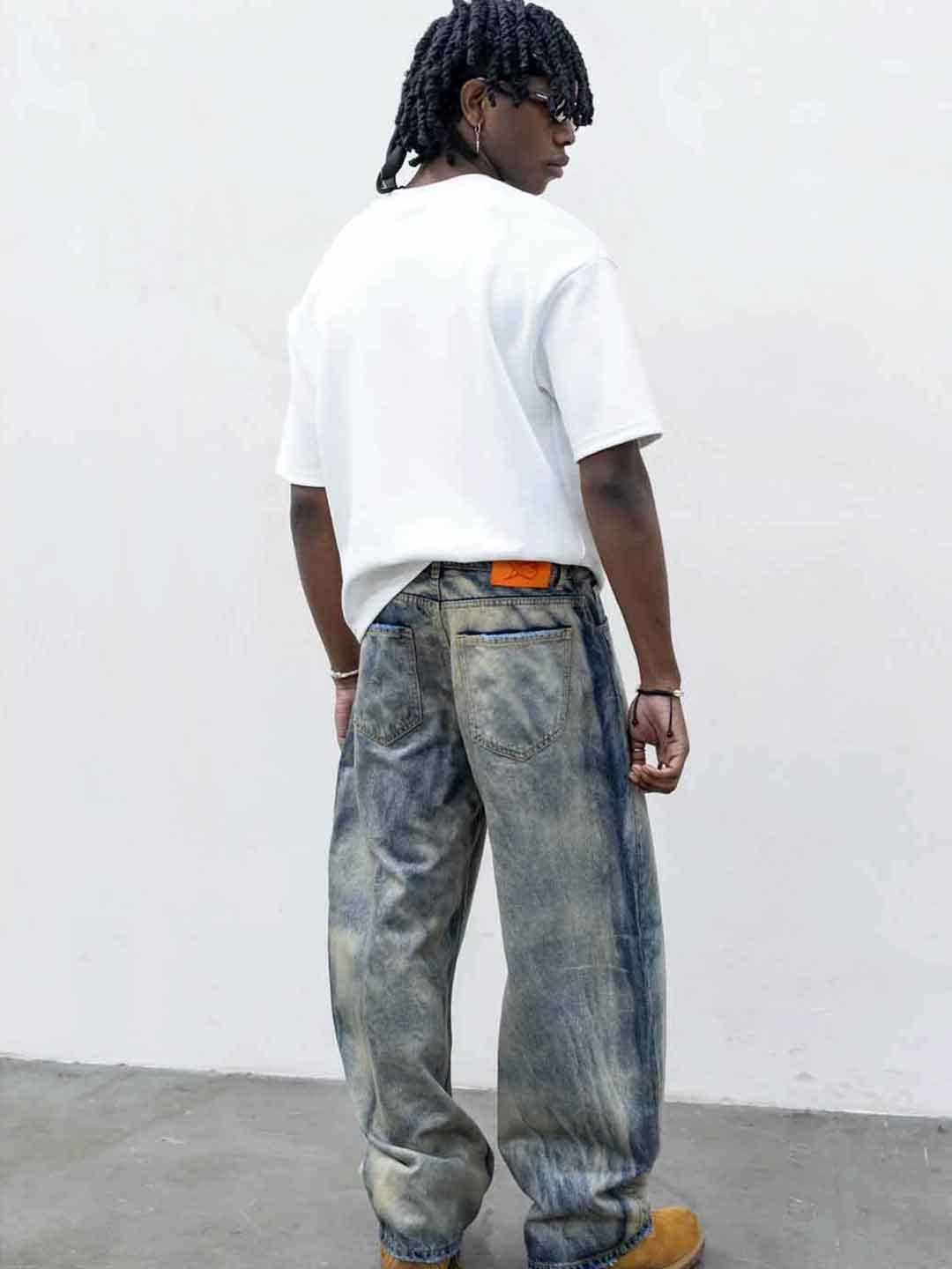 Present Day jeans blu modello balloon