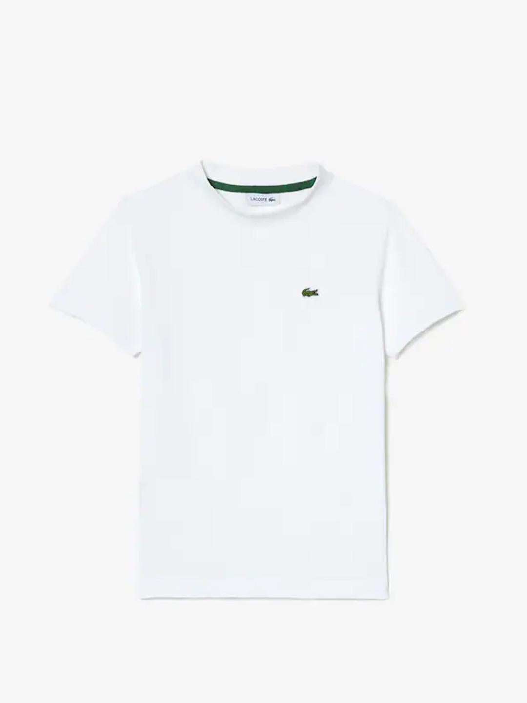 Lacoste t-shirt kids bianco con logo piccolo