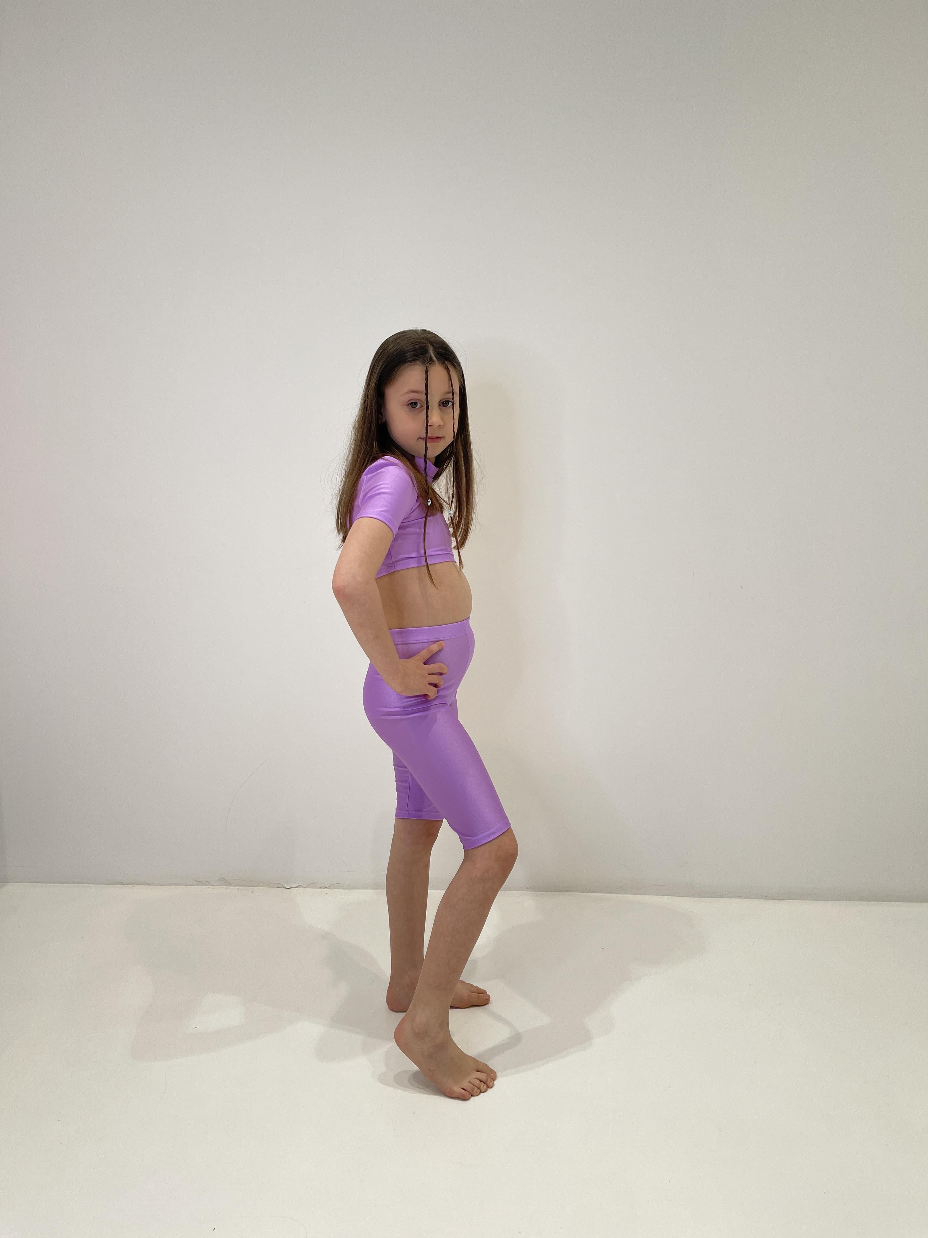 Island Coco leggings kids lilla ciclista
