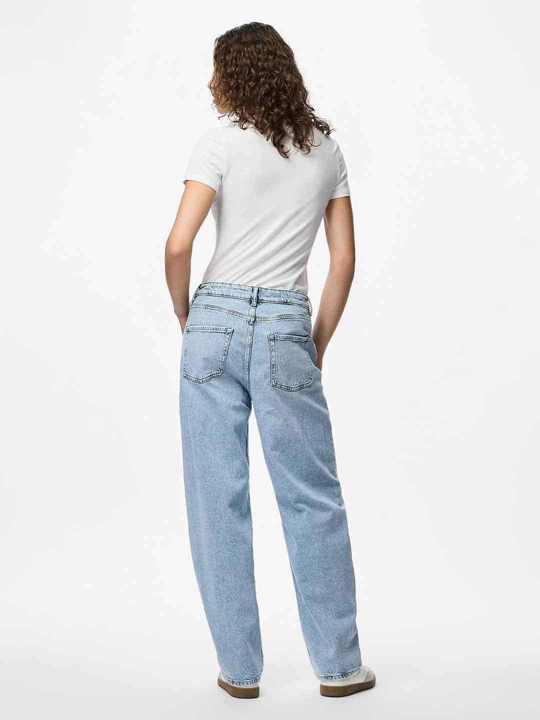 Pieces Grace jeans chiaro barrel