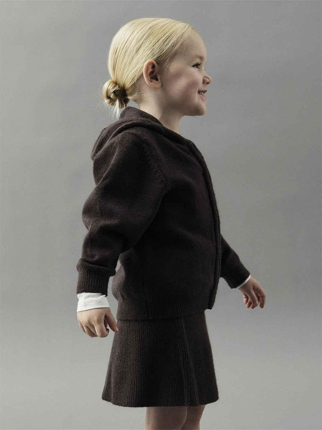 Name It cardigan kids marrone con cappuccio