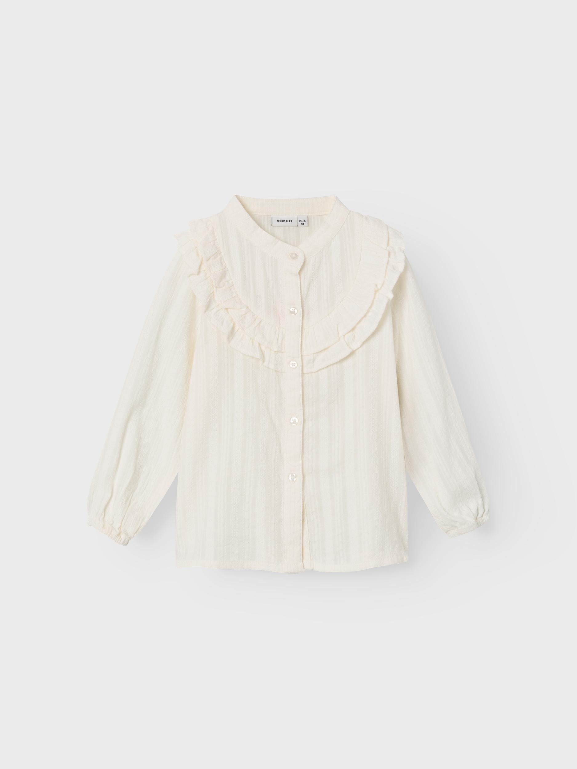 Name It camicia kids panna con balze