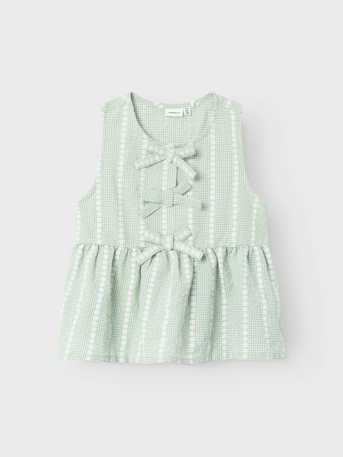 Name It maglia kids verde con margherite