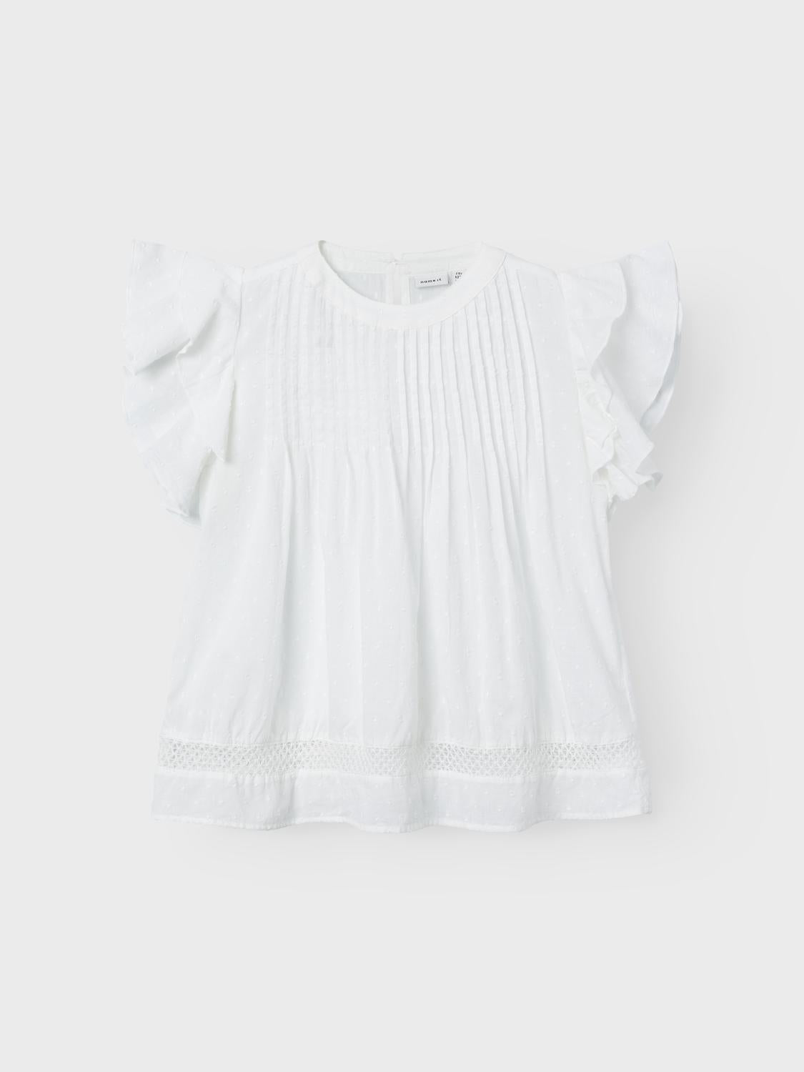 Name It maglia kids bianco con volant