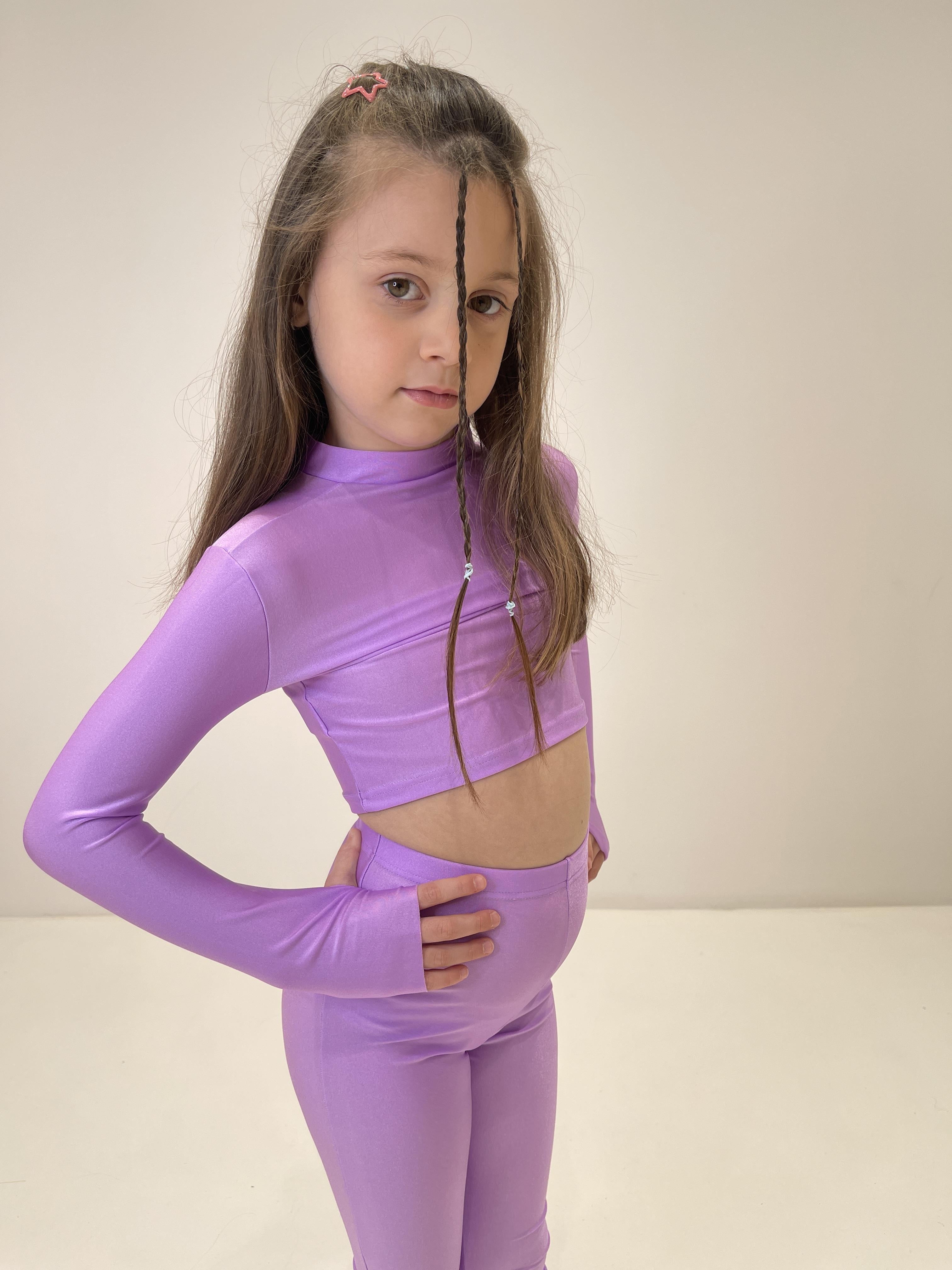 Island Coco leggings kids lilla a zampa