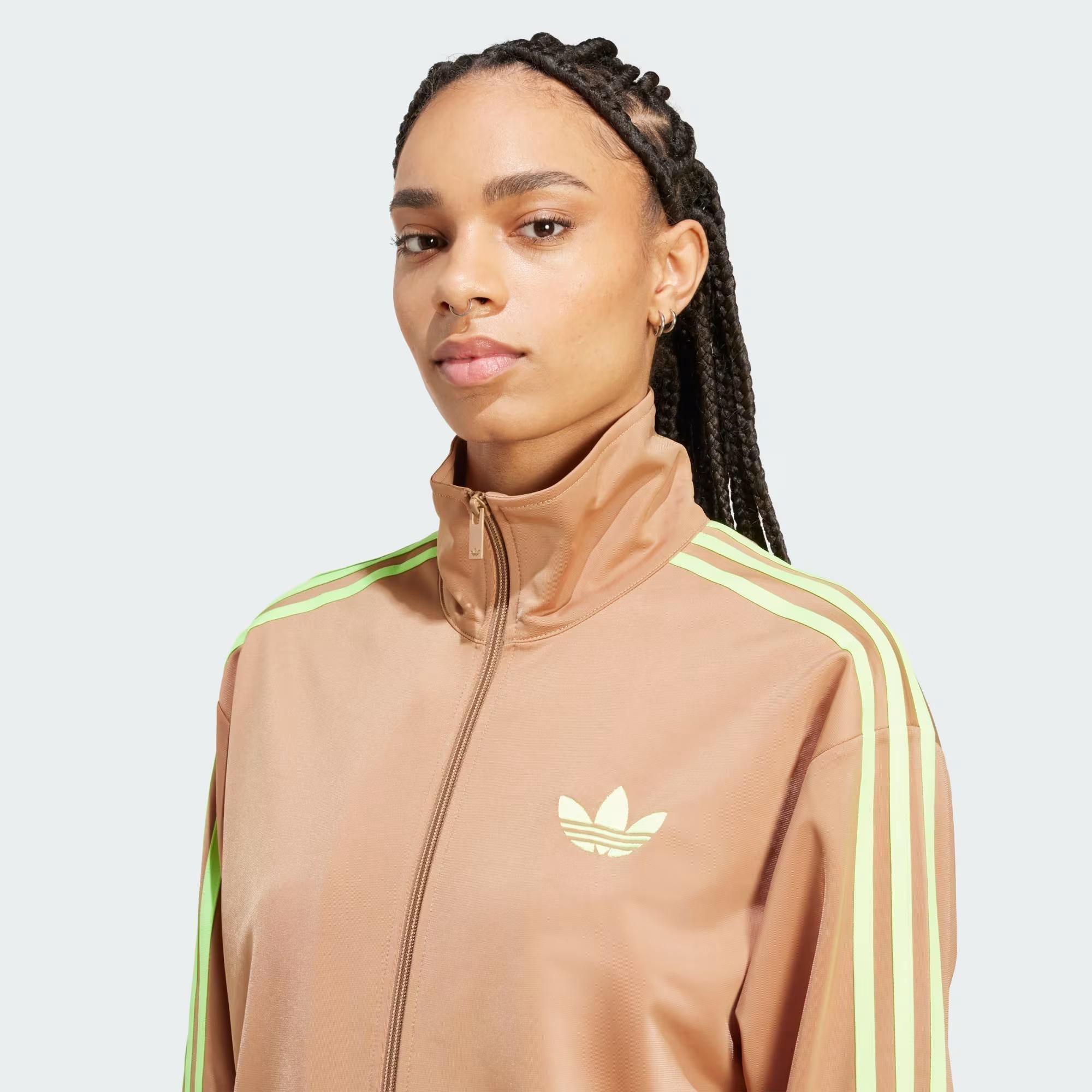 Adidas Adicolor felpa beige con zip