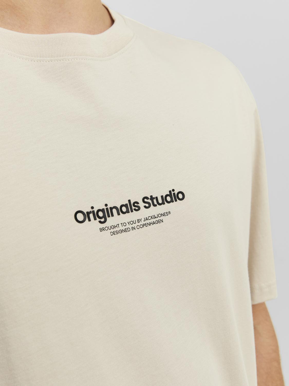 Jack & Jones t-shirt beige Originals Studio