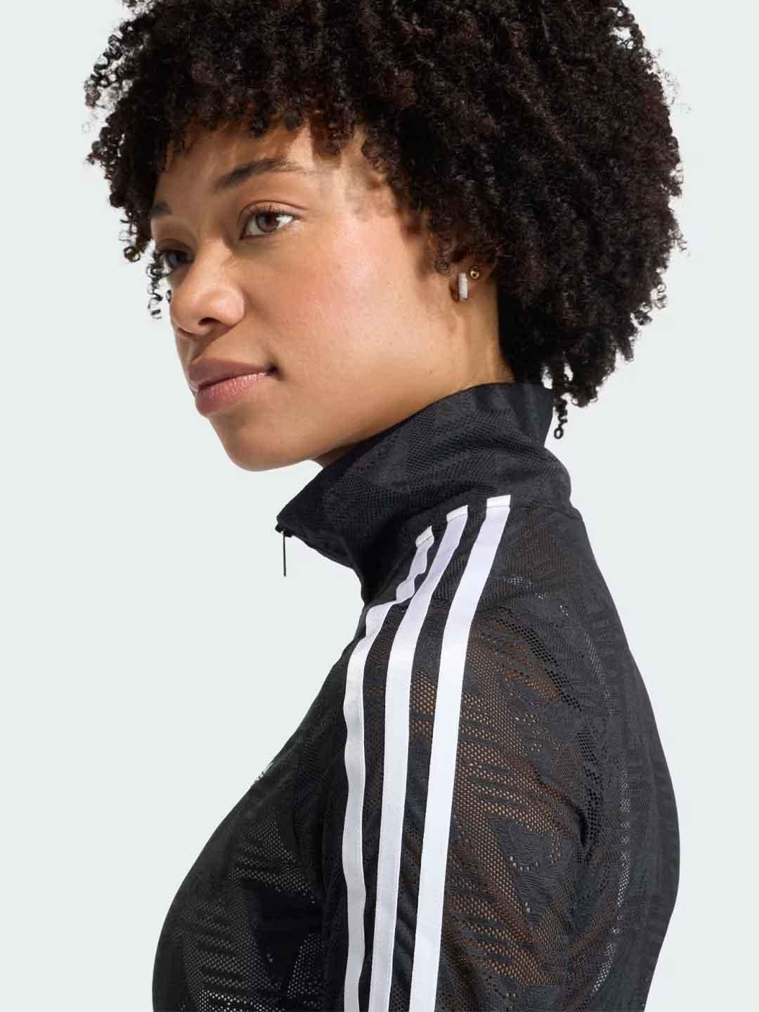 Adidas Firebird felpa nero in pizzo