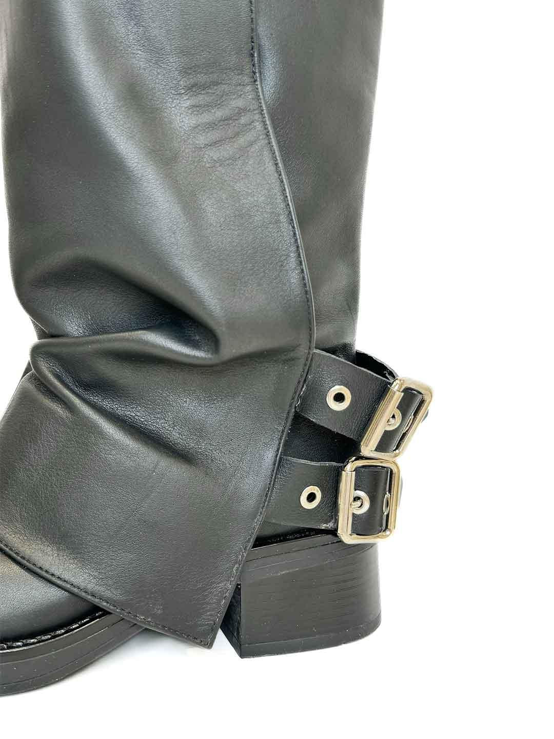 Aniye By anfibio nero in pelle