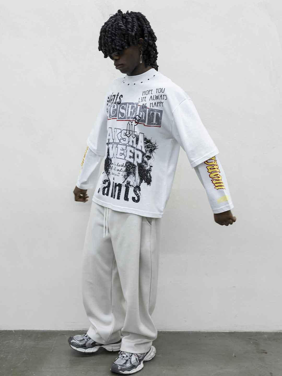 Present Day t-shirt bianco