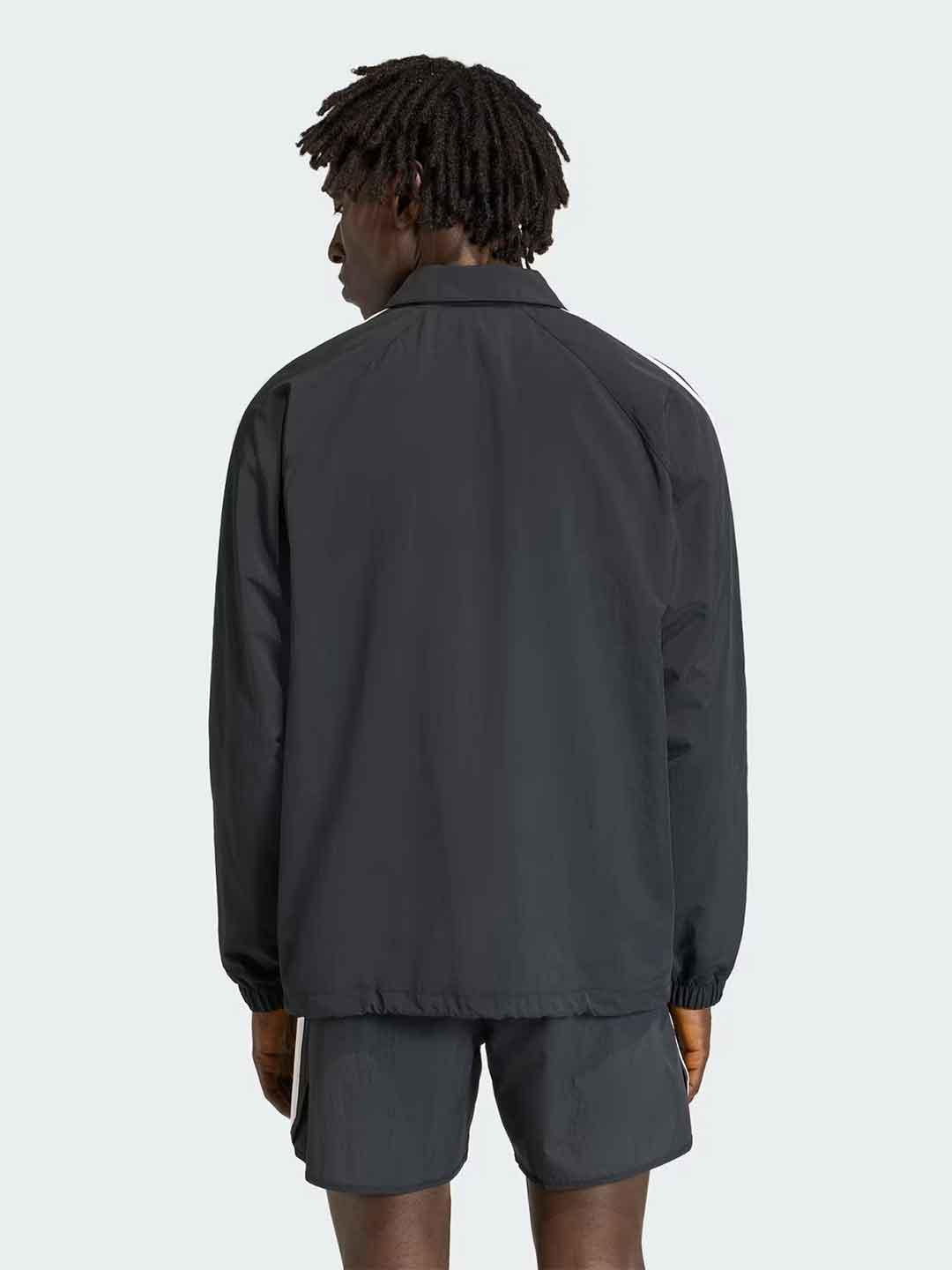 Adidas giubbino nero con bande bianche