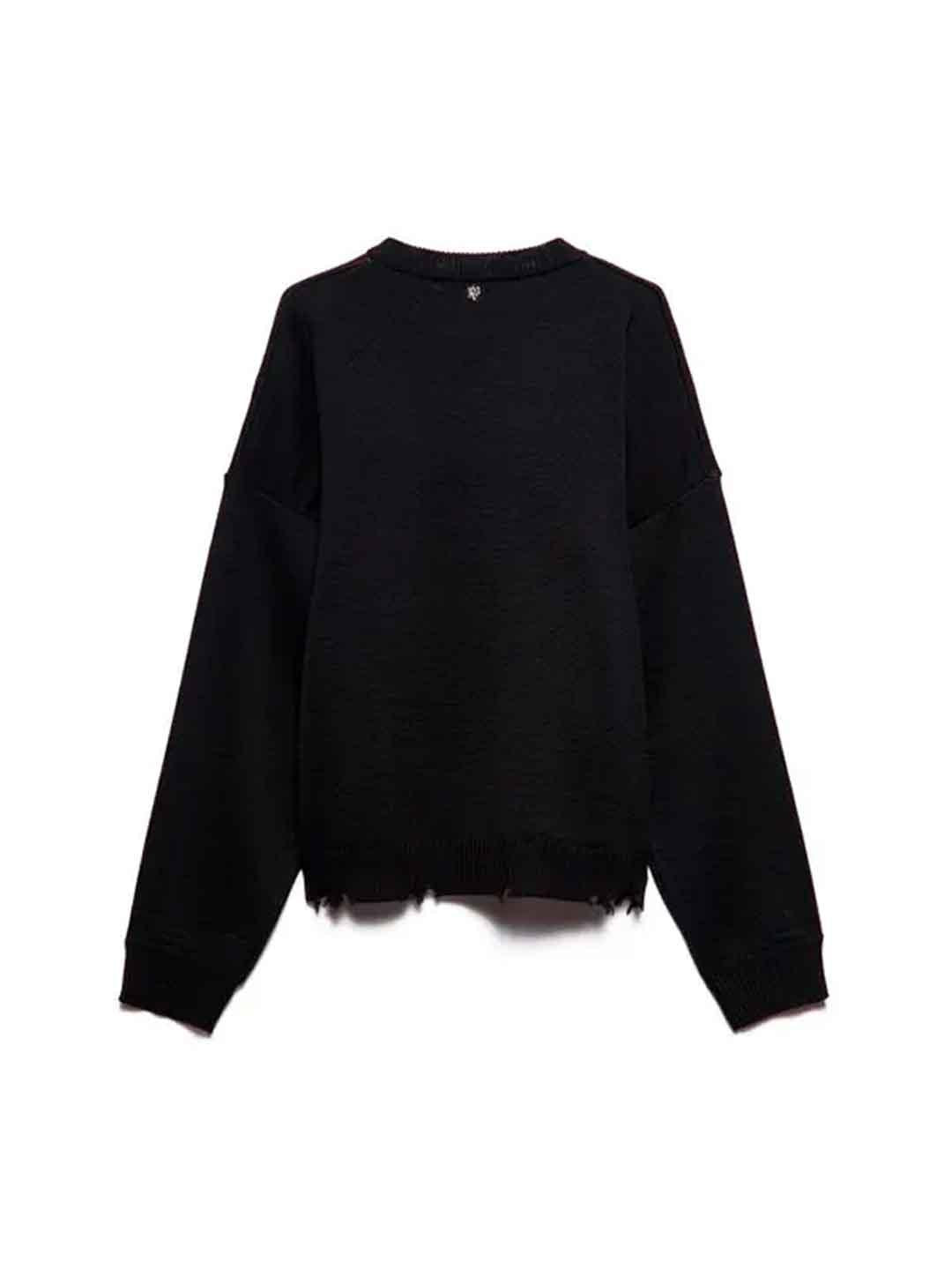 Aniye By maglione nero Iron Maiden