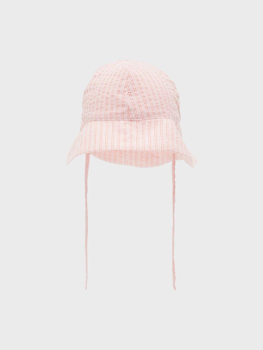 Name It Cappello da sole rosa a righe neonati