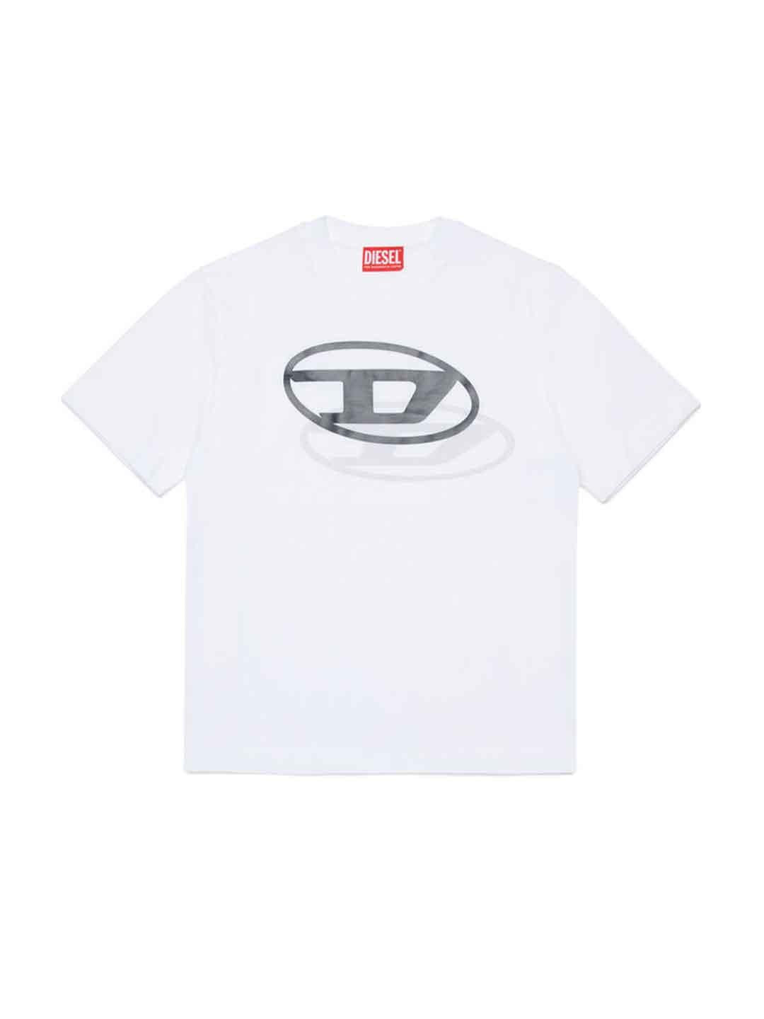 Diesel Tvale t-shirt bianco con logo grande