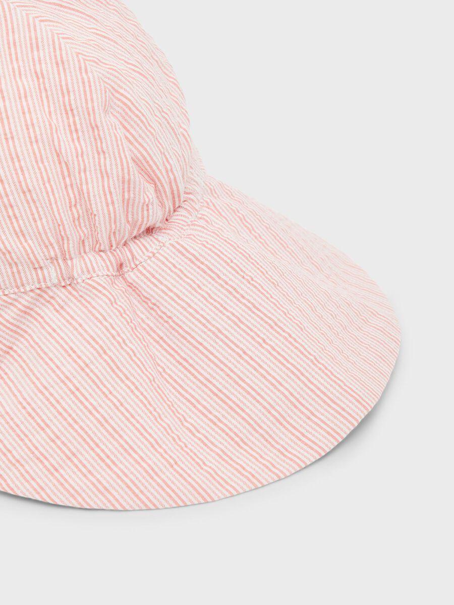 Name It Cappello da sole rosa a righe neonati