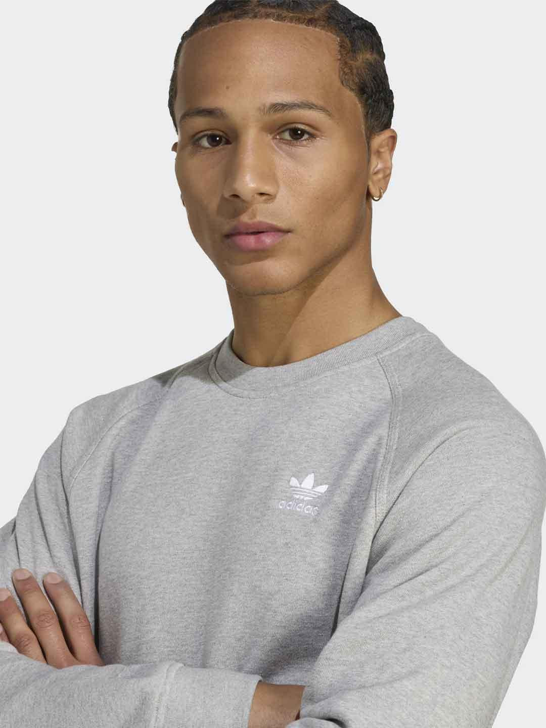 Adidas felpa grigio girocollo