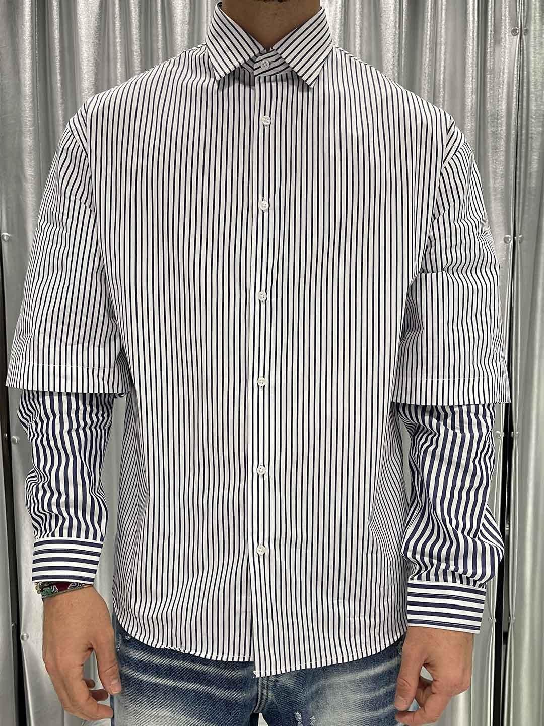 All Or Nothing camicia blu a righe