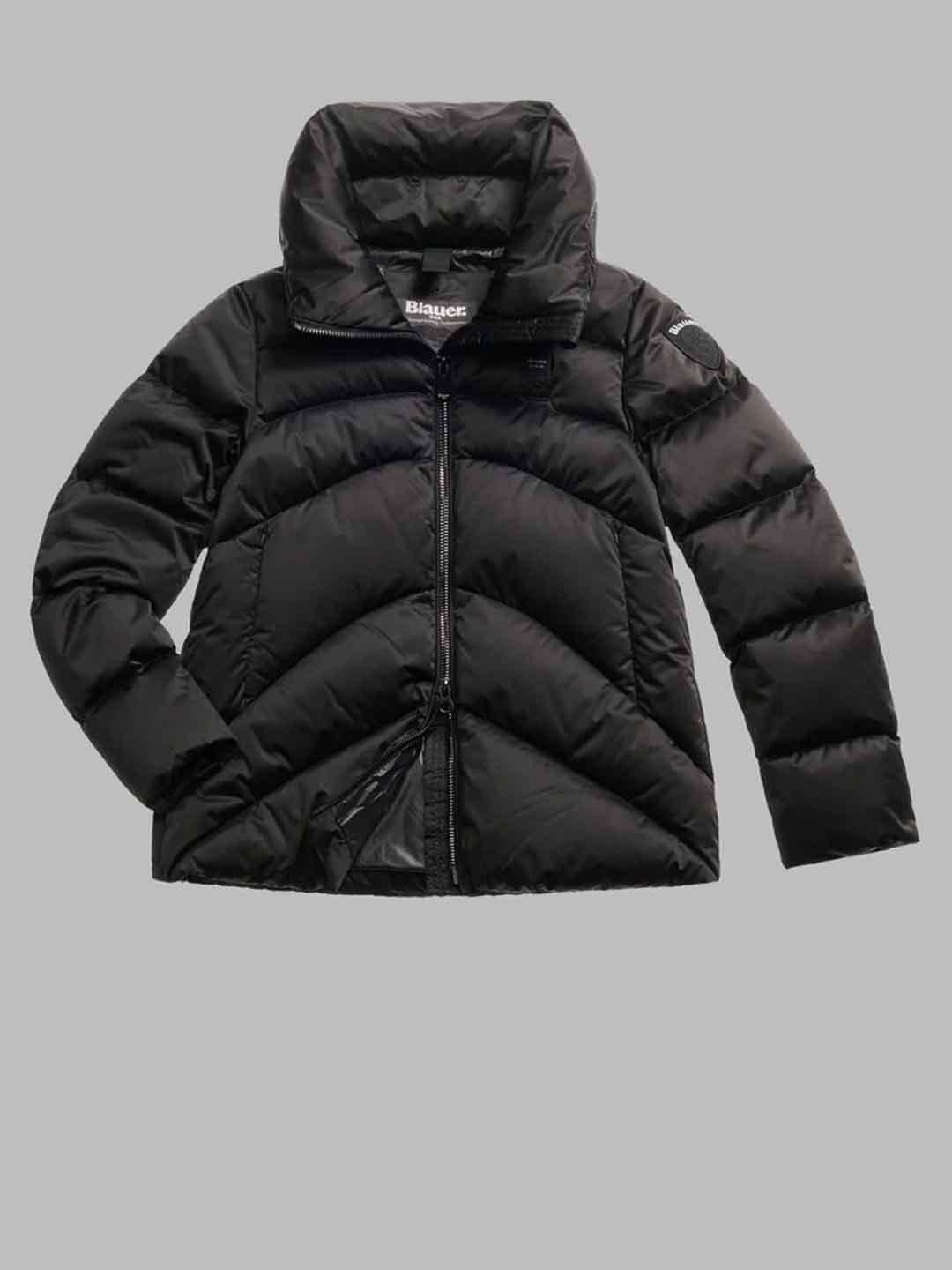 Blauer Maryland piumino nero collo ampio