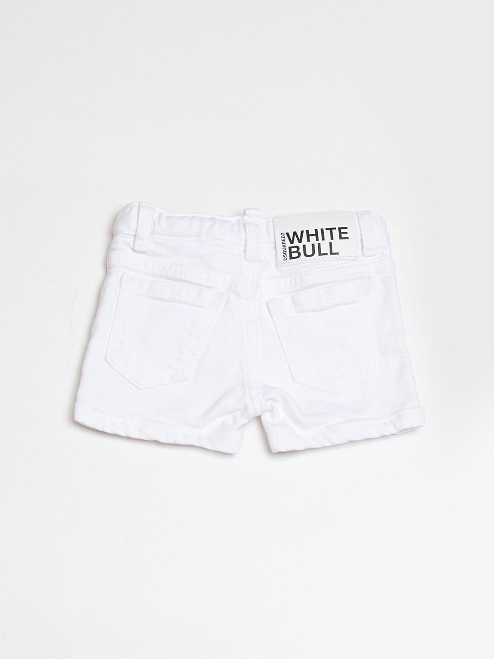 Dsquared2 short bianco neonati
