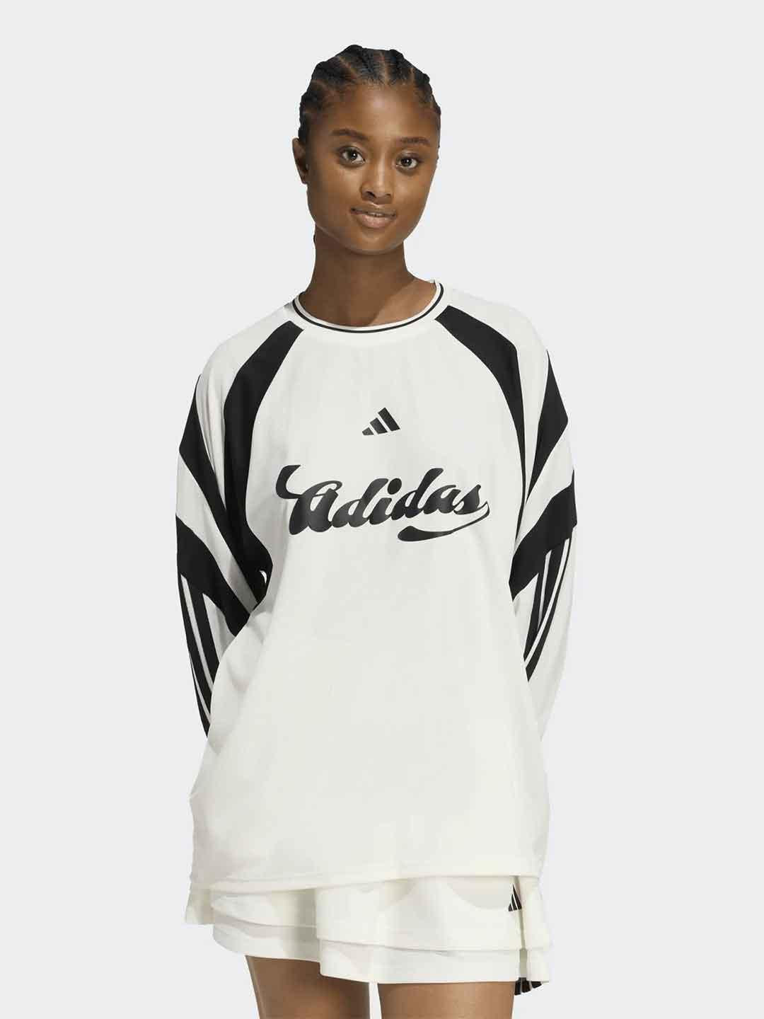 Adidas t-shirt panna manica lunga