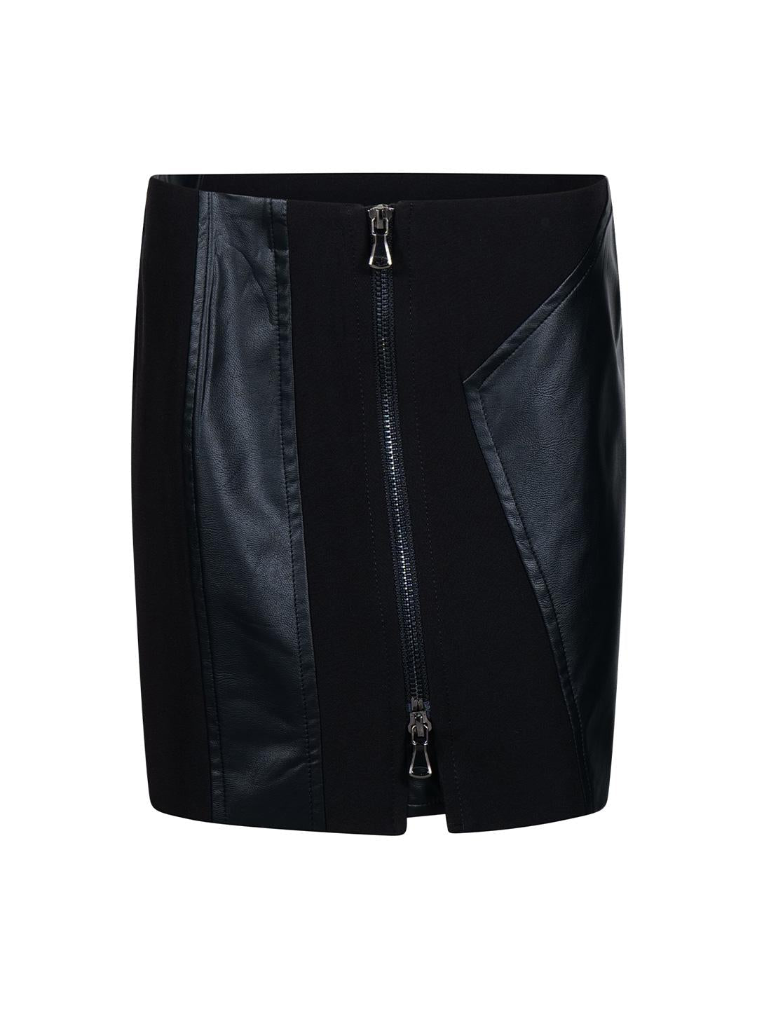 Fun & Fun gonna kids nero in pelle con zip