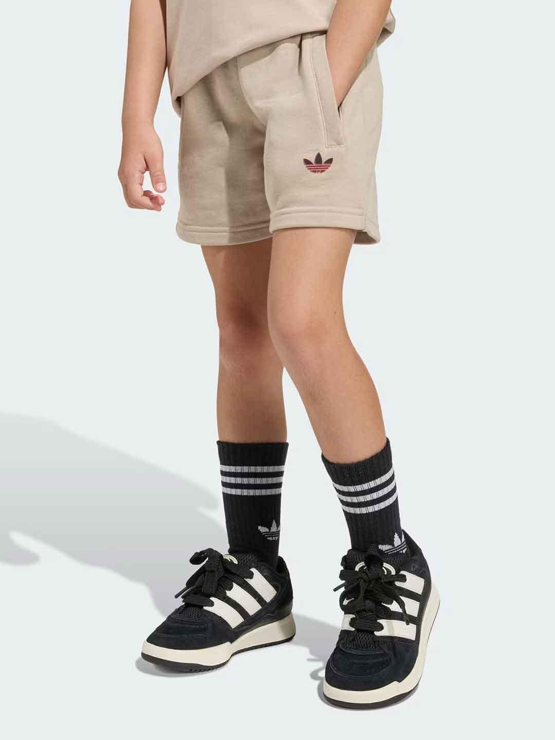Adidas Tee Set coordinati kids beige