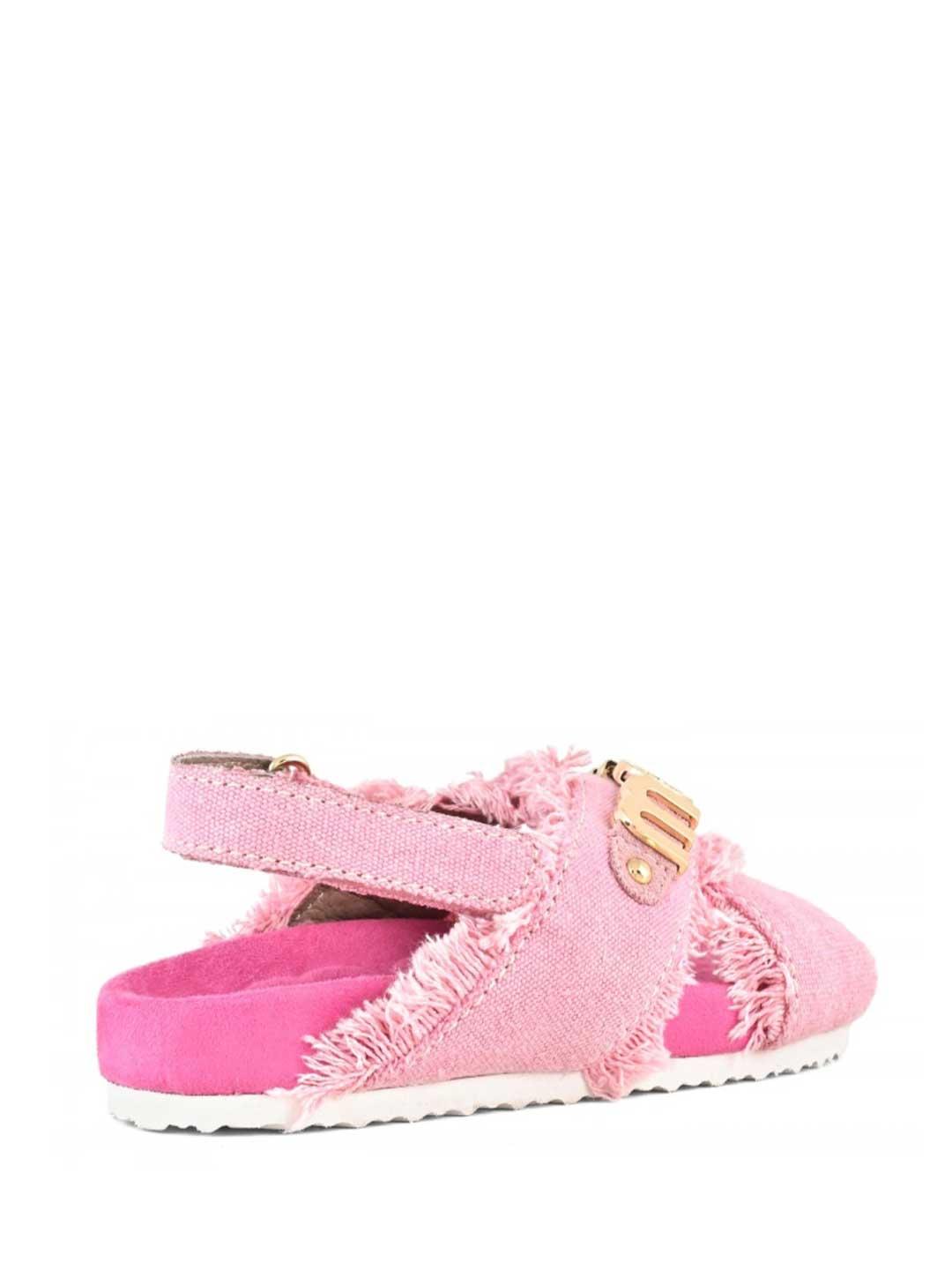 Mou Bio sandali kids rosa in jeans
