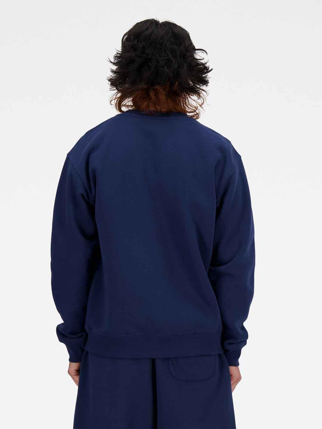 New Balance felpa blu girocollo