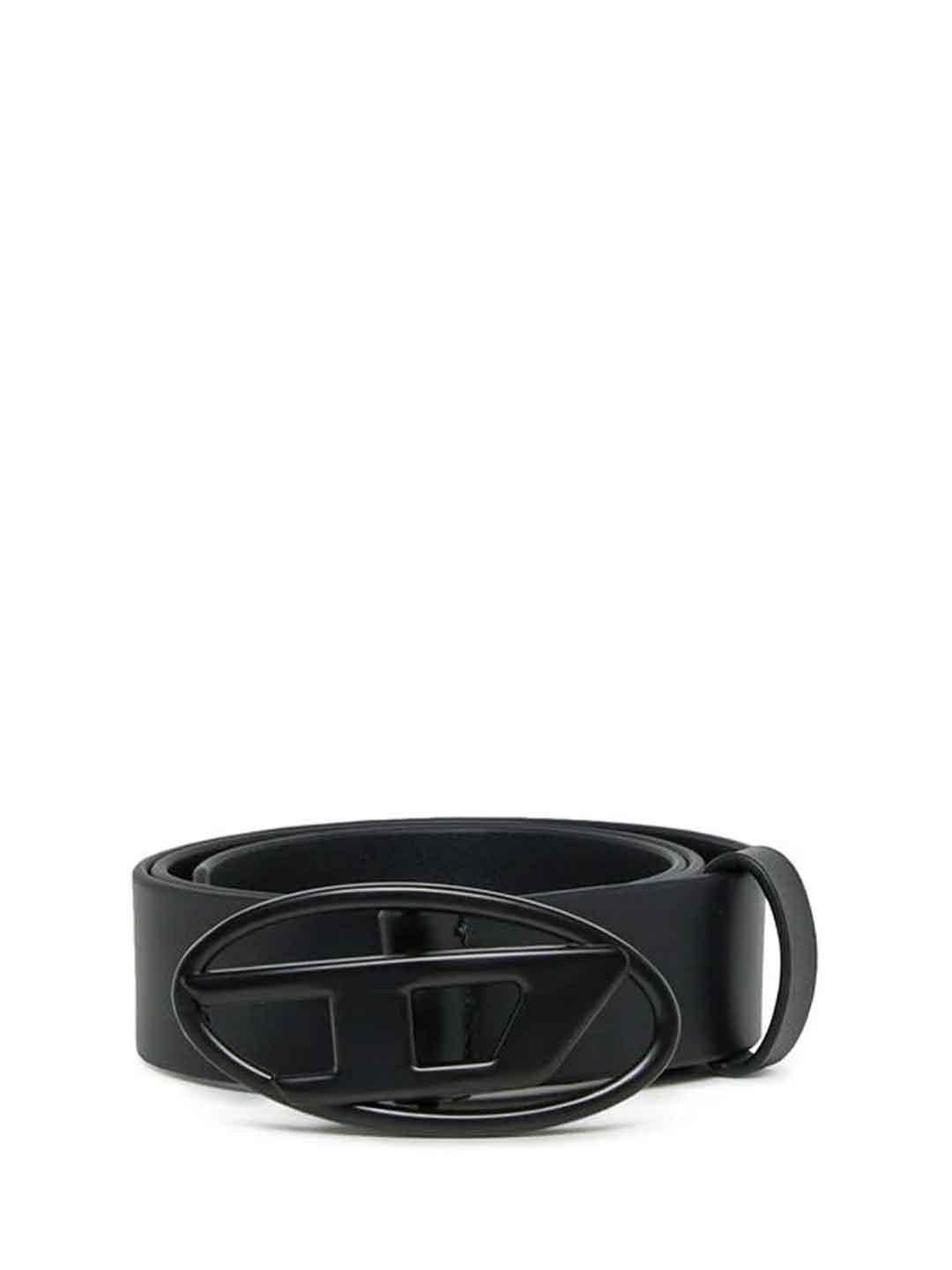 Diesel cintura nero in pelle
