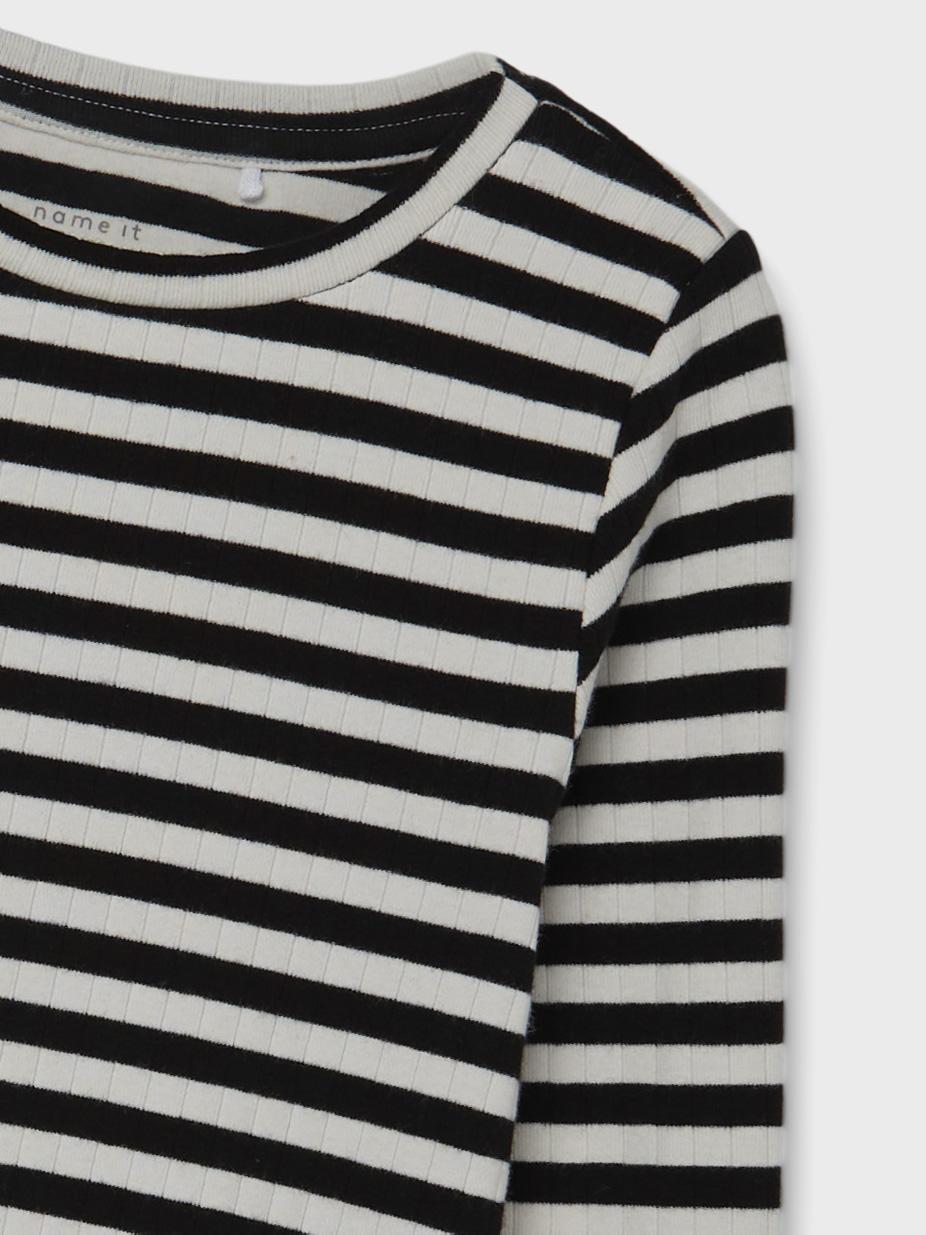 Name It maglia kids bianco e nero a righe