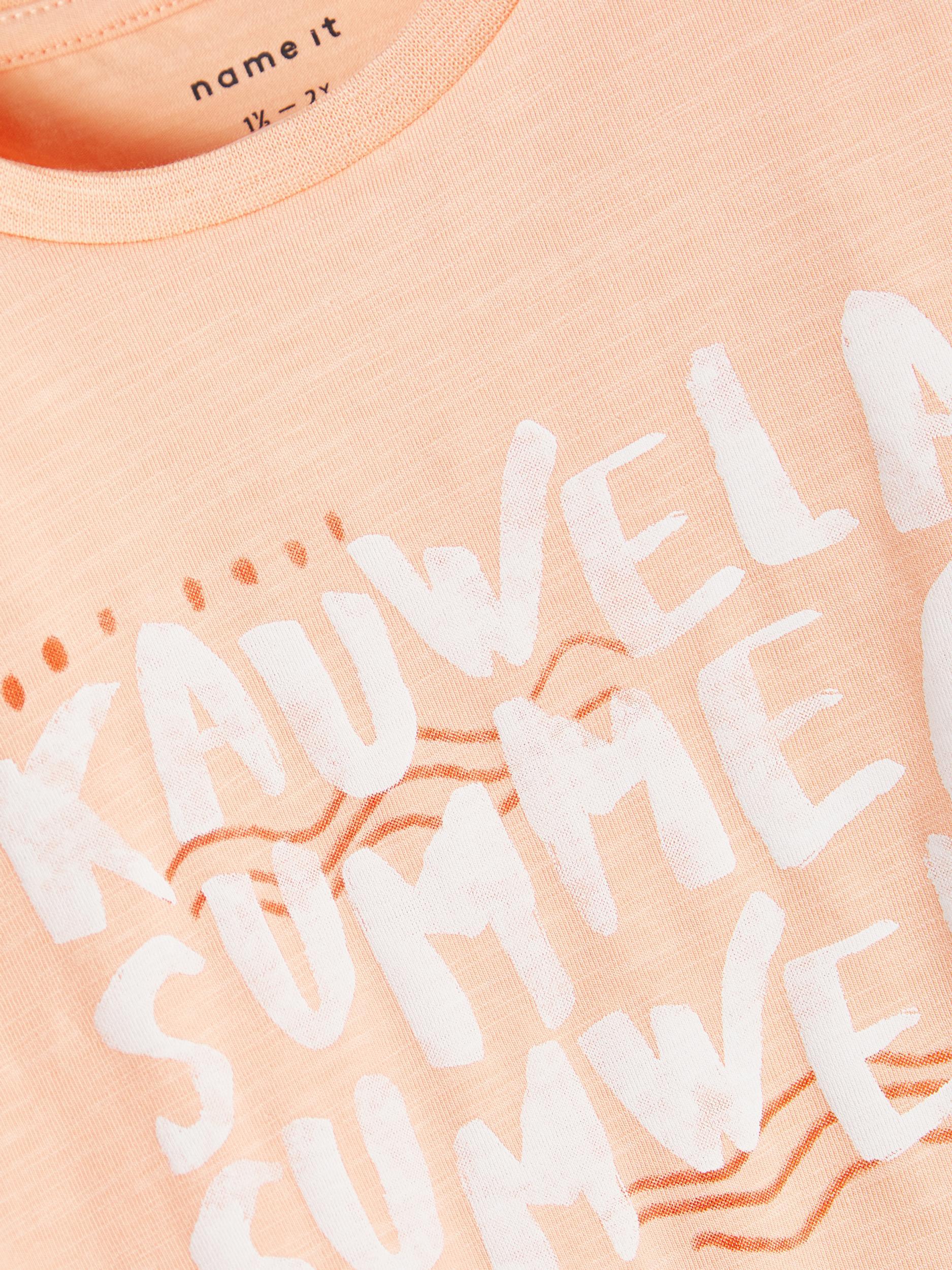 Name It kids t shirt arancio con stampa