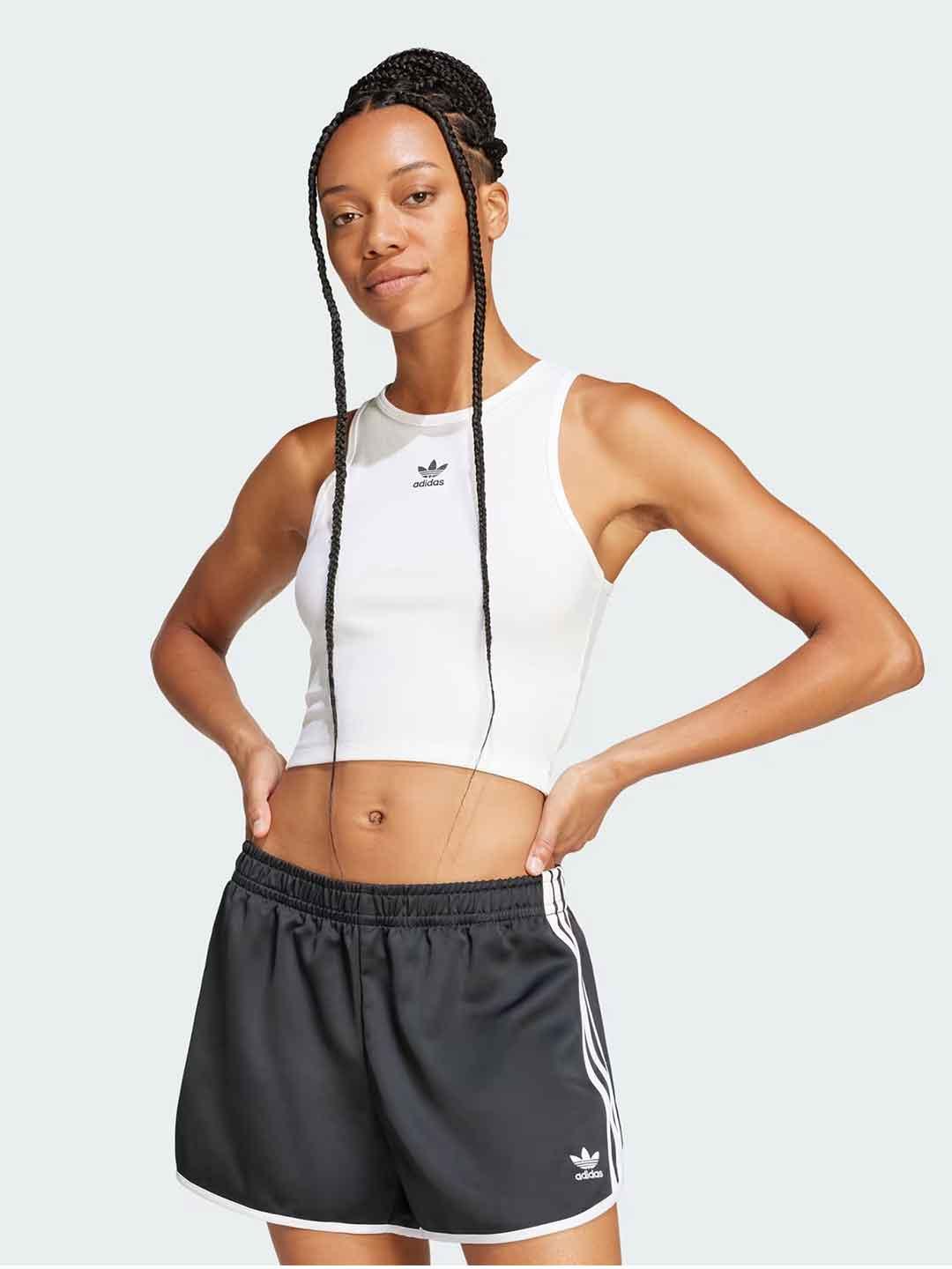 Adidas Essential Ribbed canotta bianco