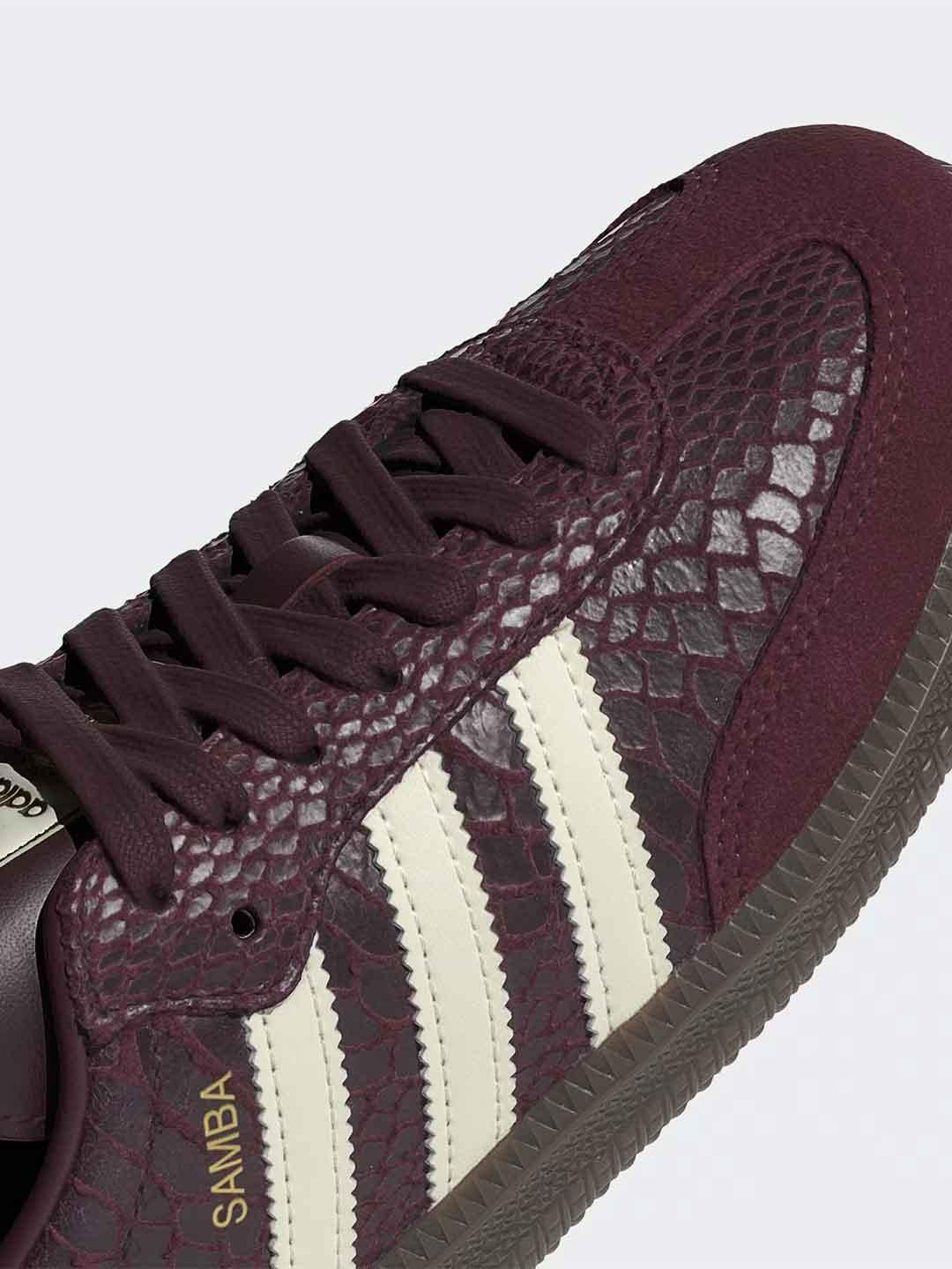 Adidas Samba OG sneakers bordeaux pitonate