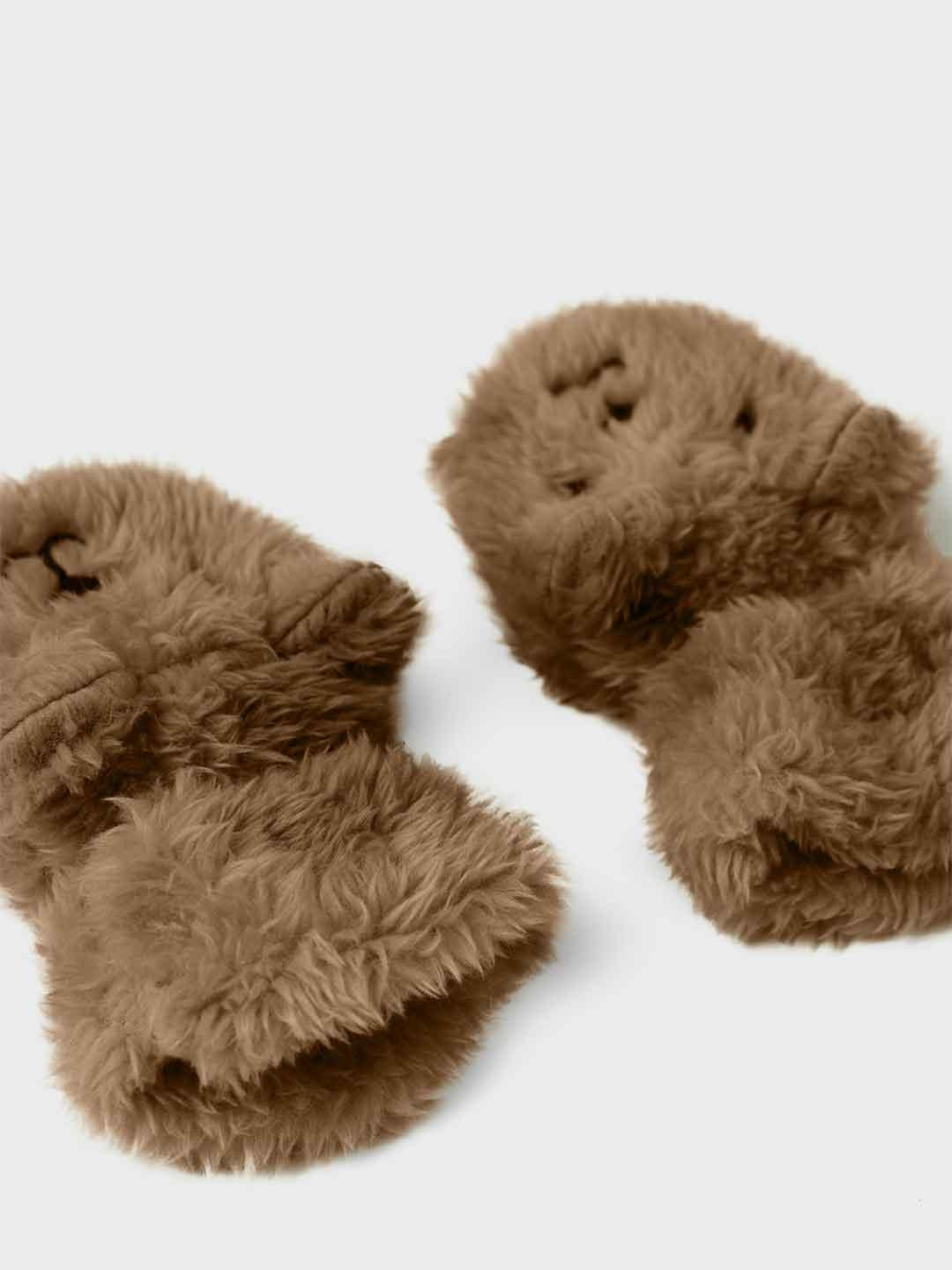 Name It kids marrone set guanti e cappello
