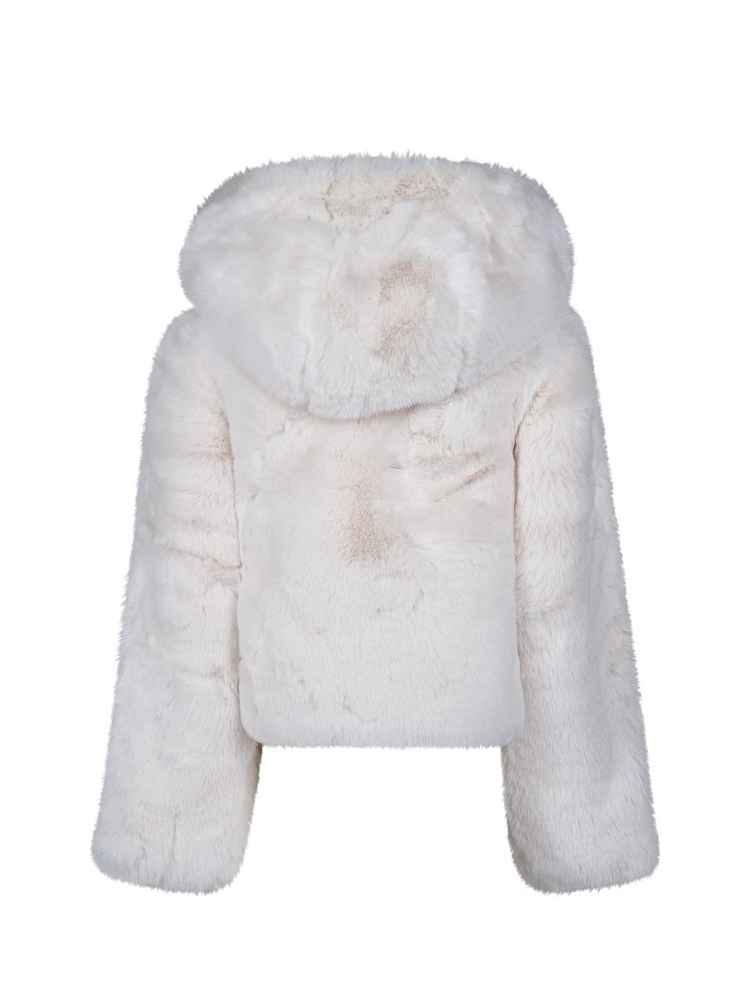 Fun & Fun pelliccia kids bianco con cappuccio