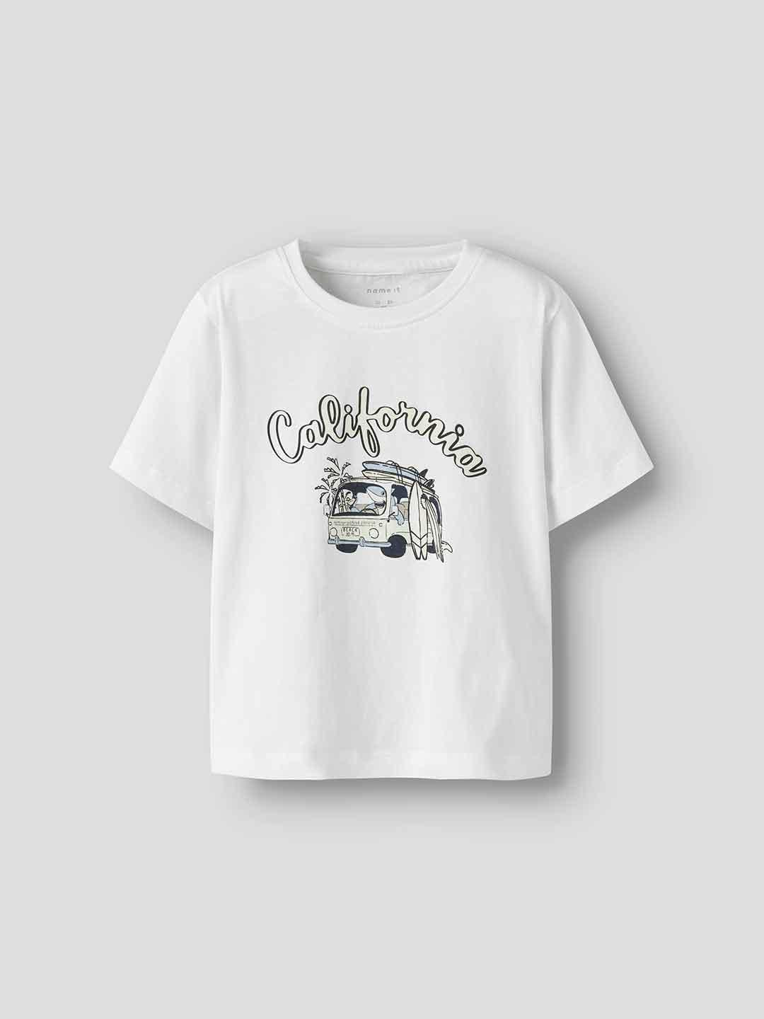 Name It t-shirt kids bianco California