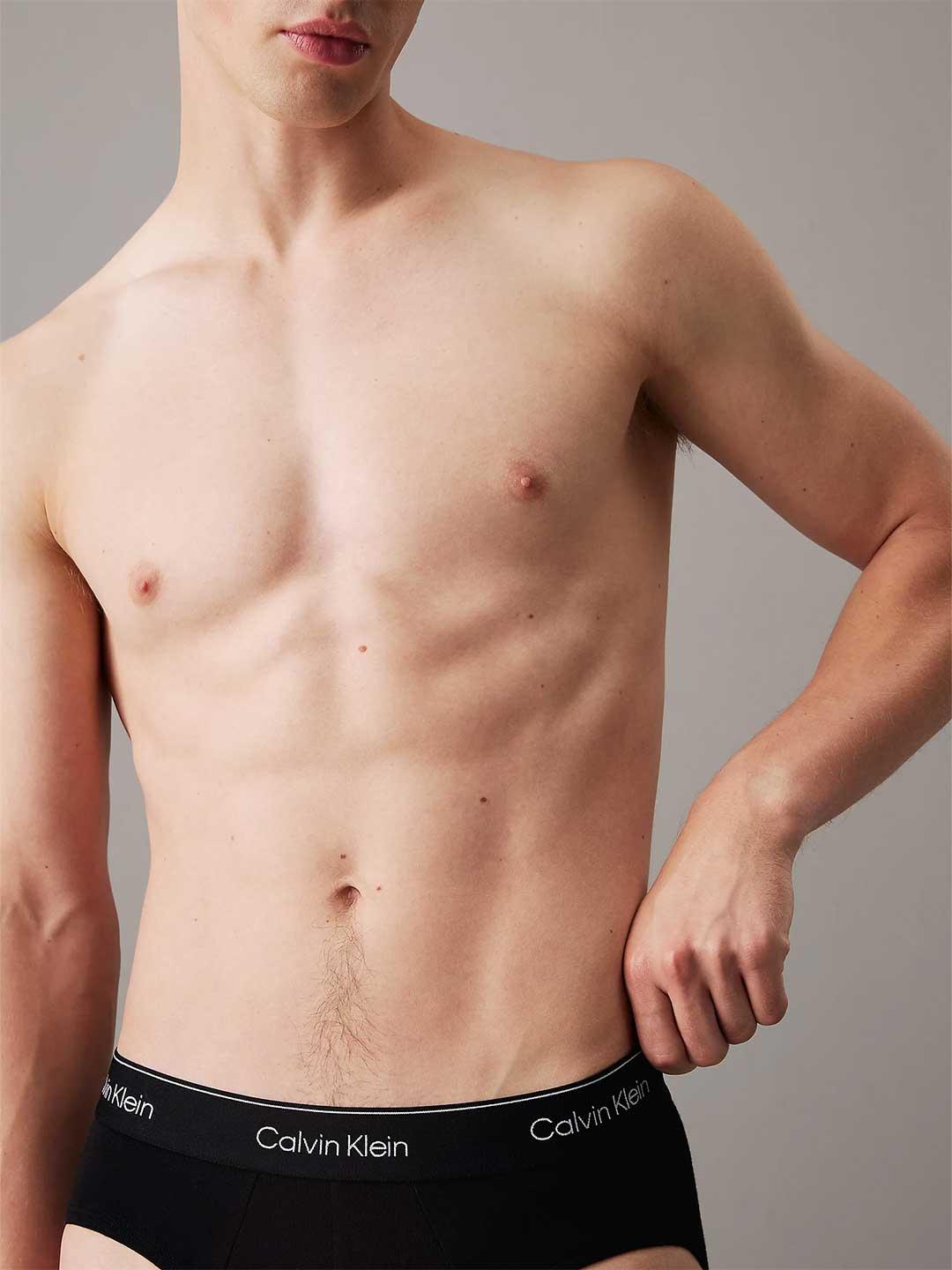 Calvin Klein slip nero con elastico nero