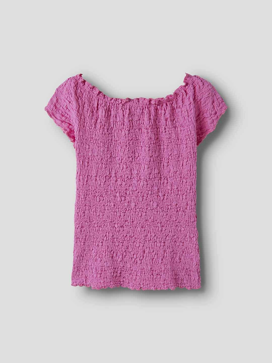 Name It t-shirt kids fucsia con arriccio