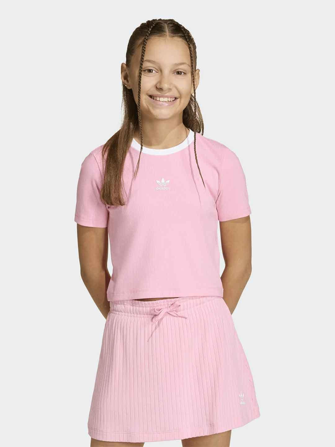 Adidas t-shirt kids rosa a coste