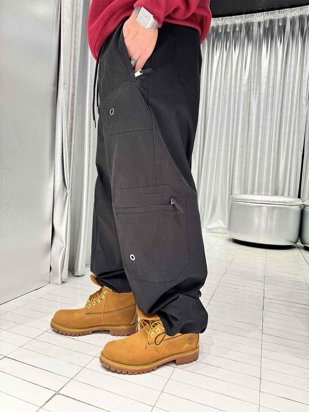 All Five Abu Dhabi pantalone nero cargo