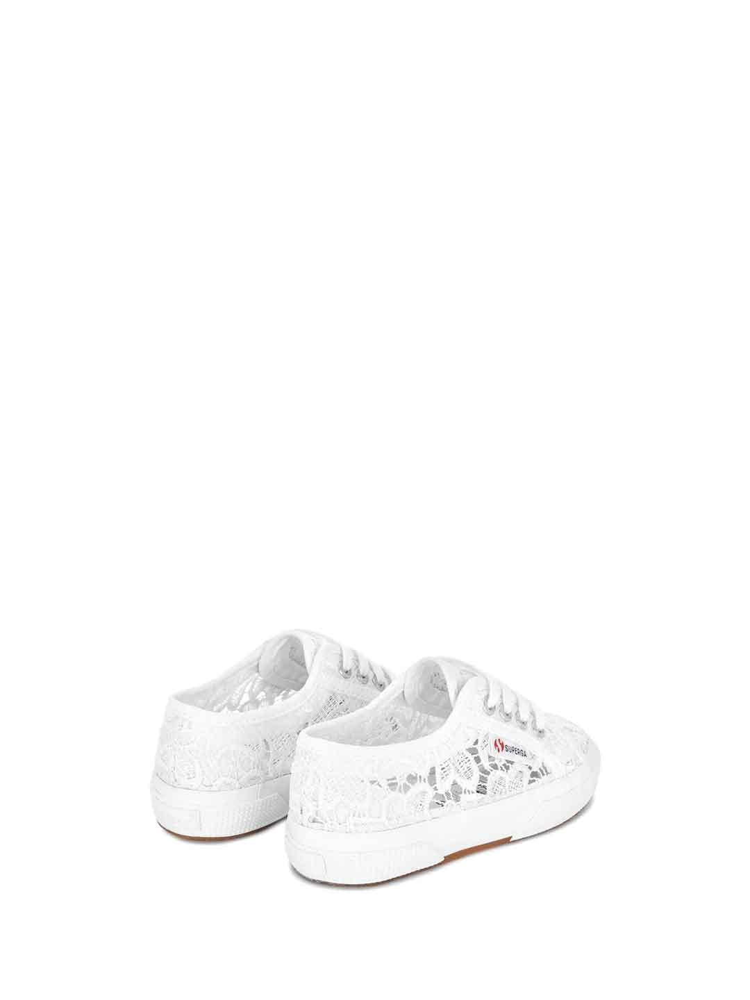 Superga sneakers kids bianco in macramè