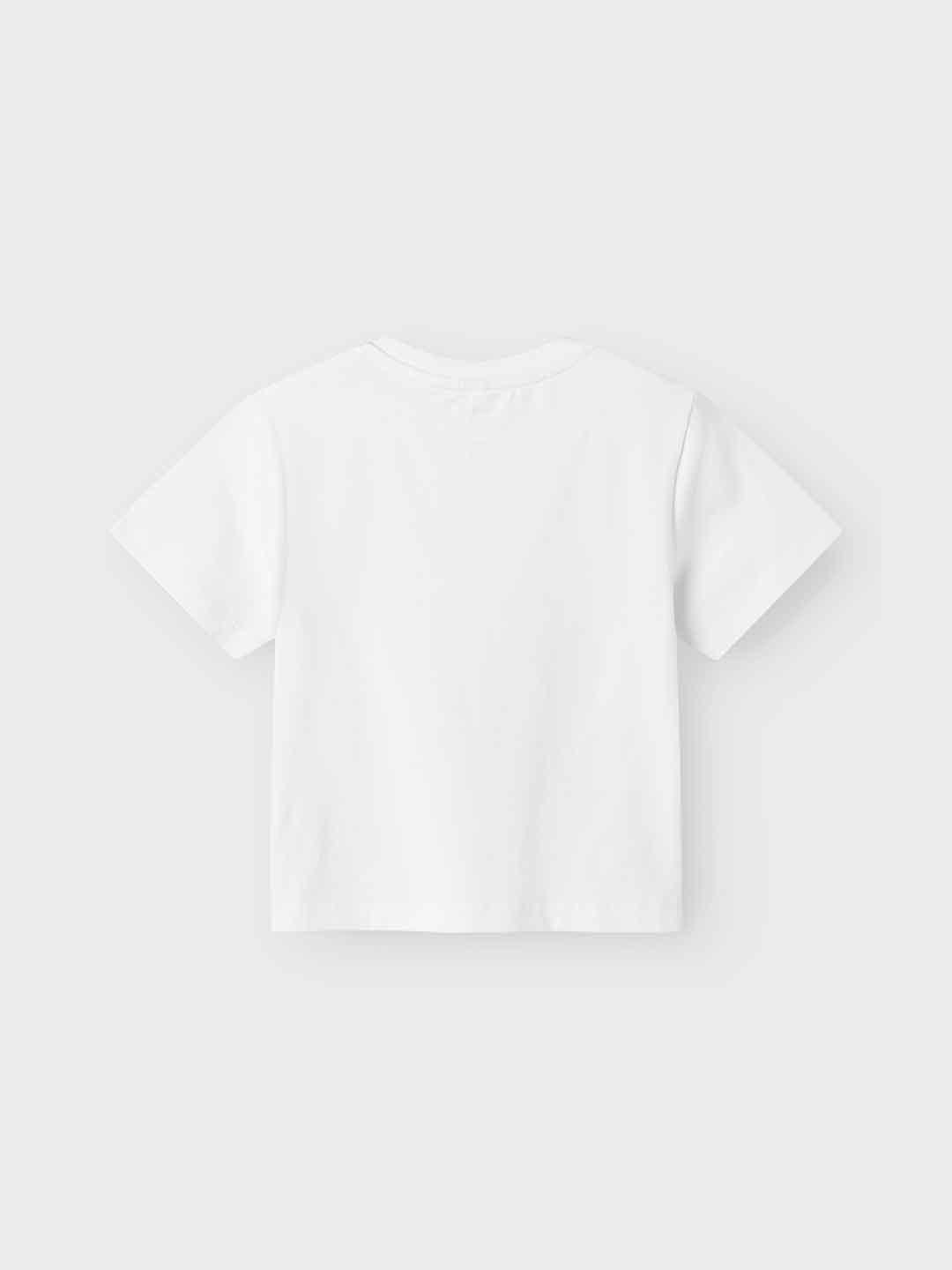 Name It t-shirt kids bianco con fiocco maculato
